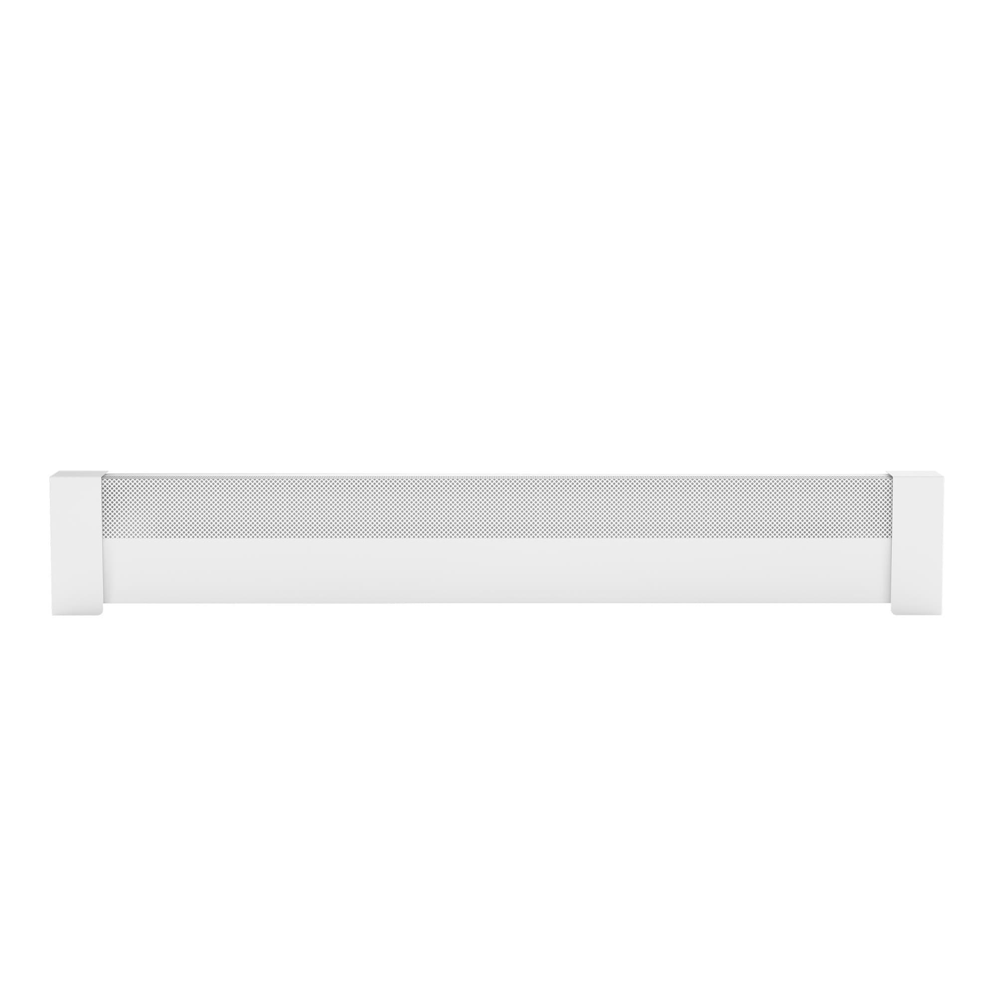 Baseboarders Baseboarders Basic Galvanized Steel Easy Slip-On Baseboard Heater Cover ONLY - White | ENDCAPS SOLD SEPARATELY