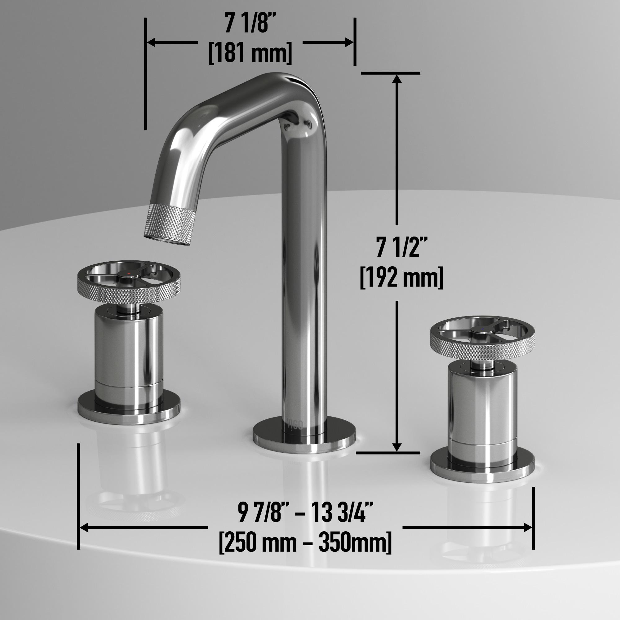 Cass 8" H Two Handle Widespread Bathroom Faucet