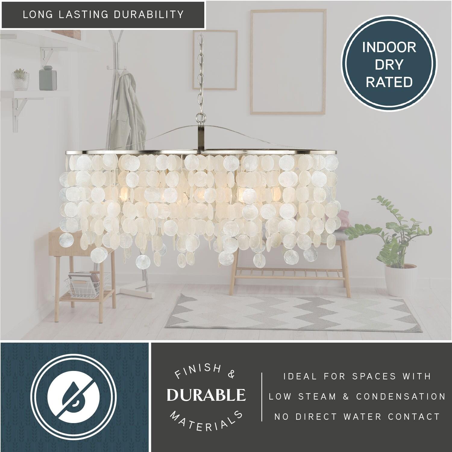 Vaxcel Elsa 5 - Light Pendant in  Satin Nickel