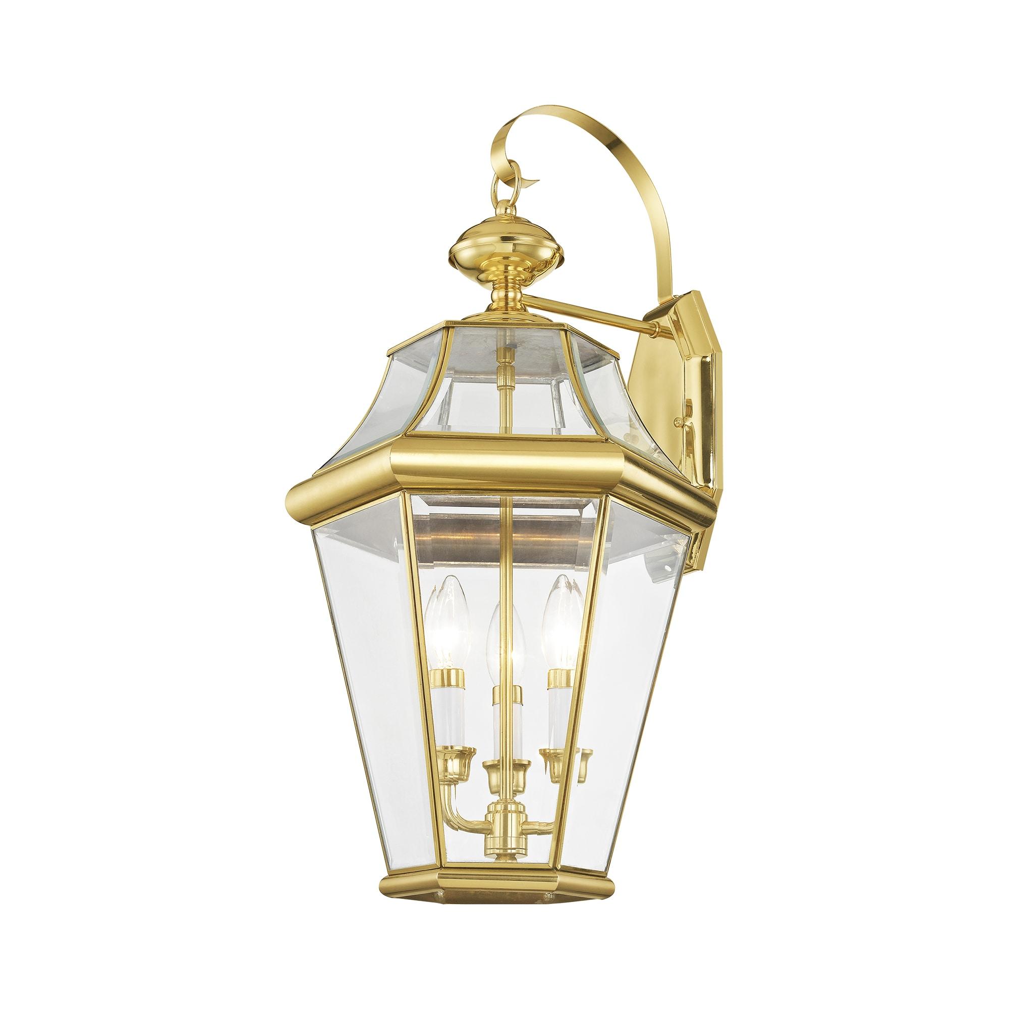Livex Lighting Georgetown 3 - Light Wall Light in  Polished Brass