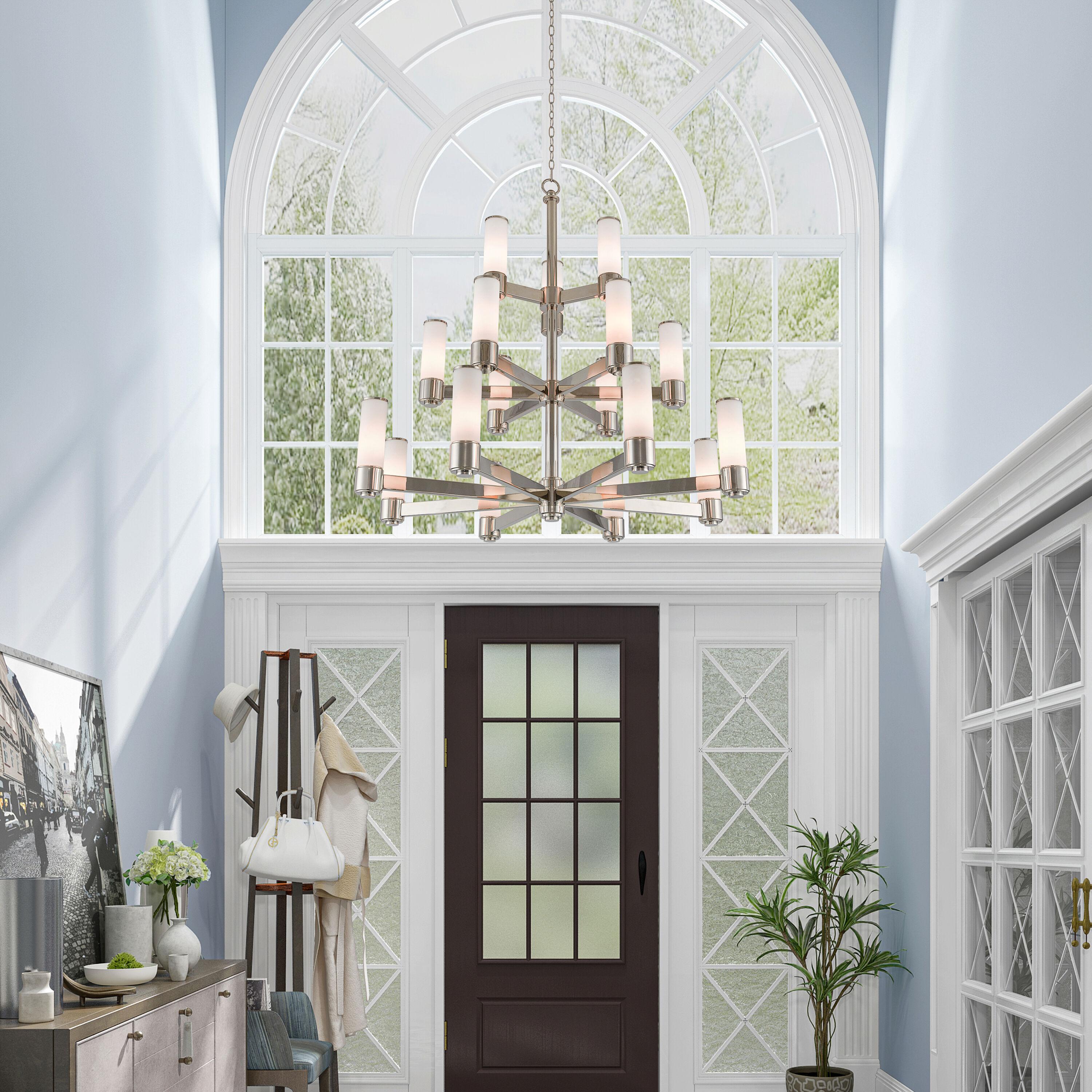 Livex Lighting - Weston - 17 Light Foyer Chandelier in Contemporary Style - 44