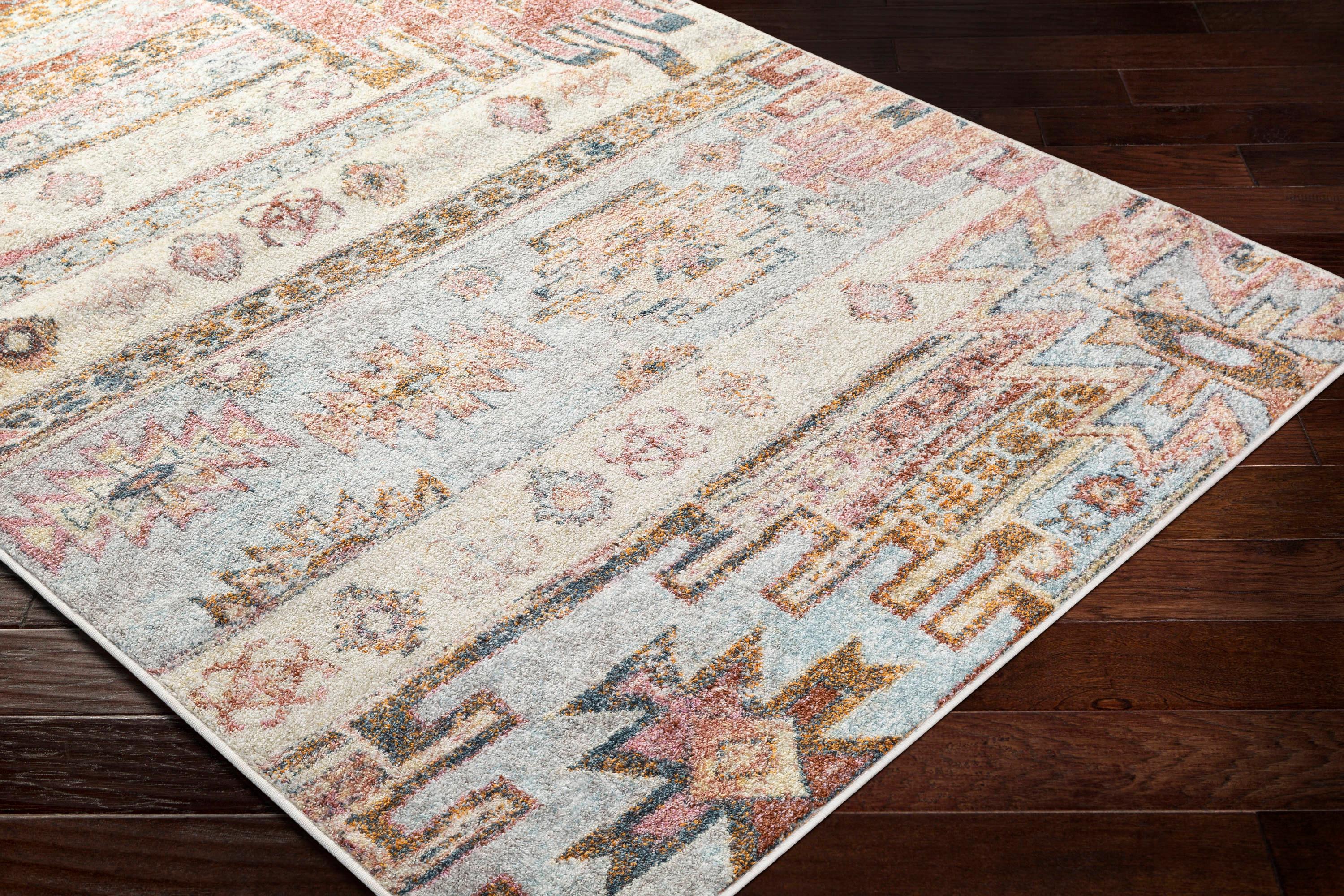 Livabliss New Mexico Vintage Medallion Area Rug,5'3" x 7'3",Khaki