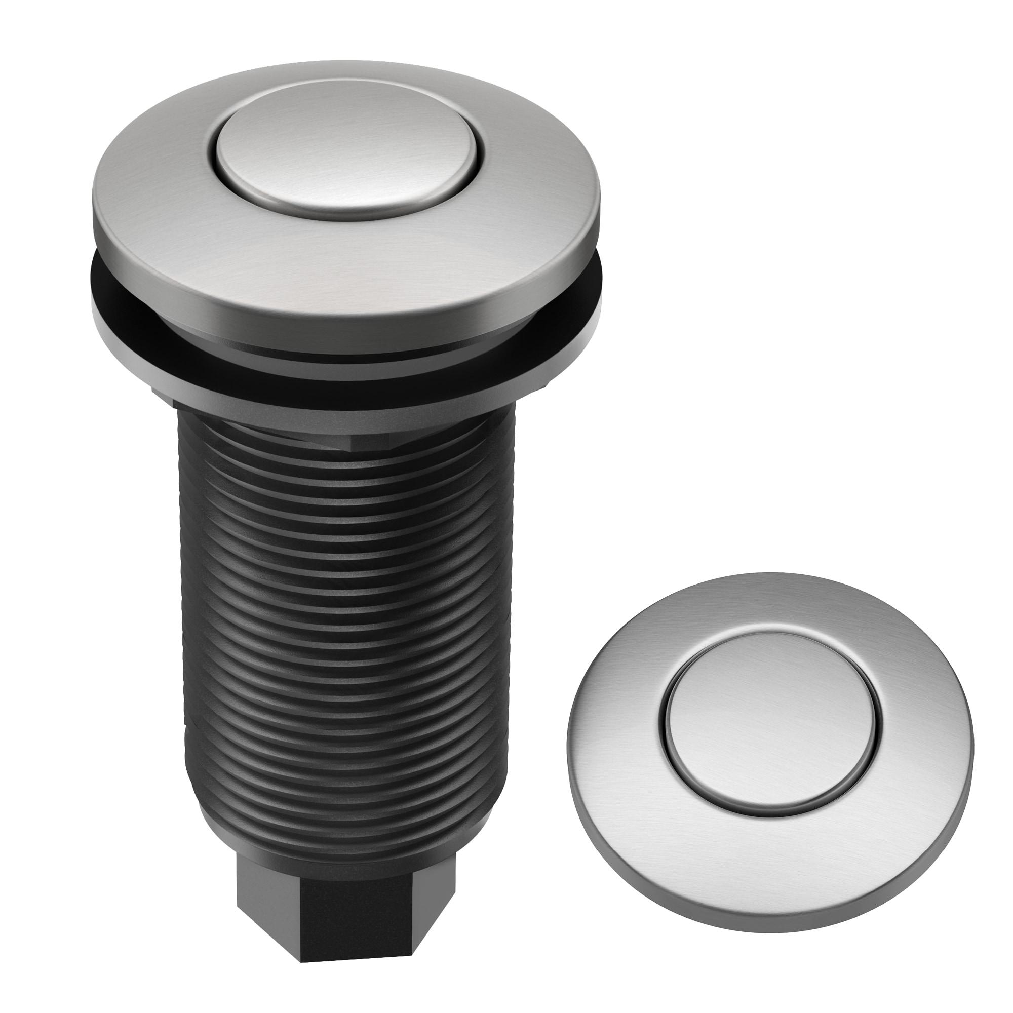 Kraus KRAUS Garbage Disposal Air Switch Kit with Push Button, AC Adapter, Power Cord, and Air Tube Included