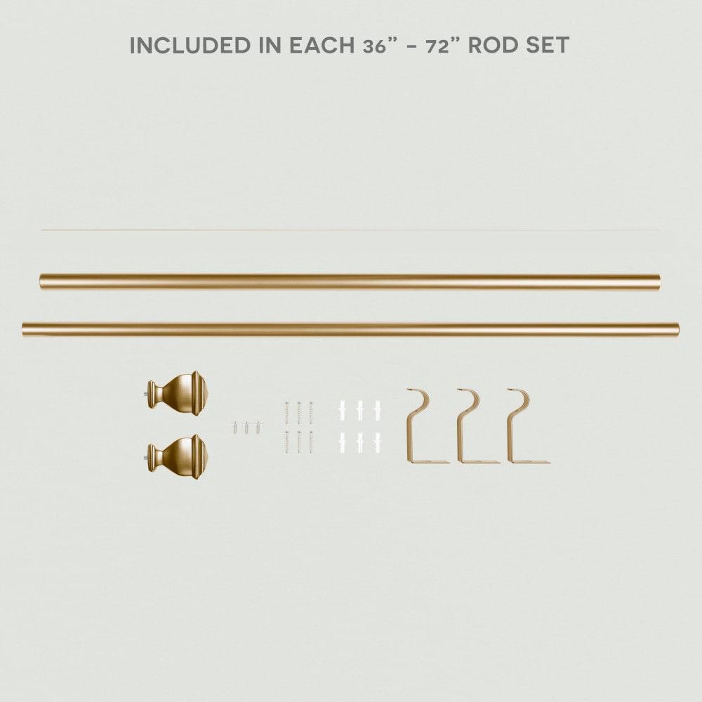 Loon Peak® Exclusive Home Napoleon 1" Curtain Rod and Coordinating Finial Set