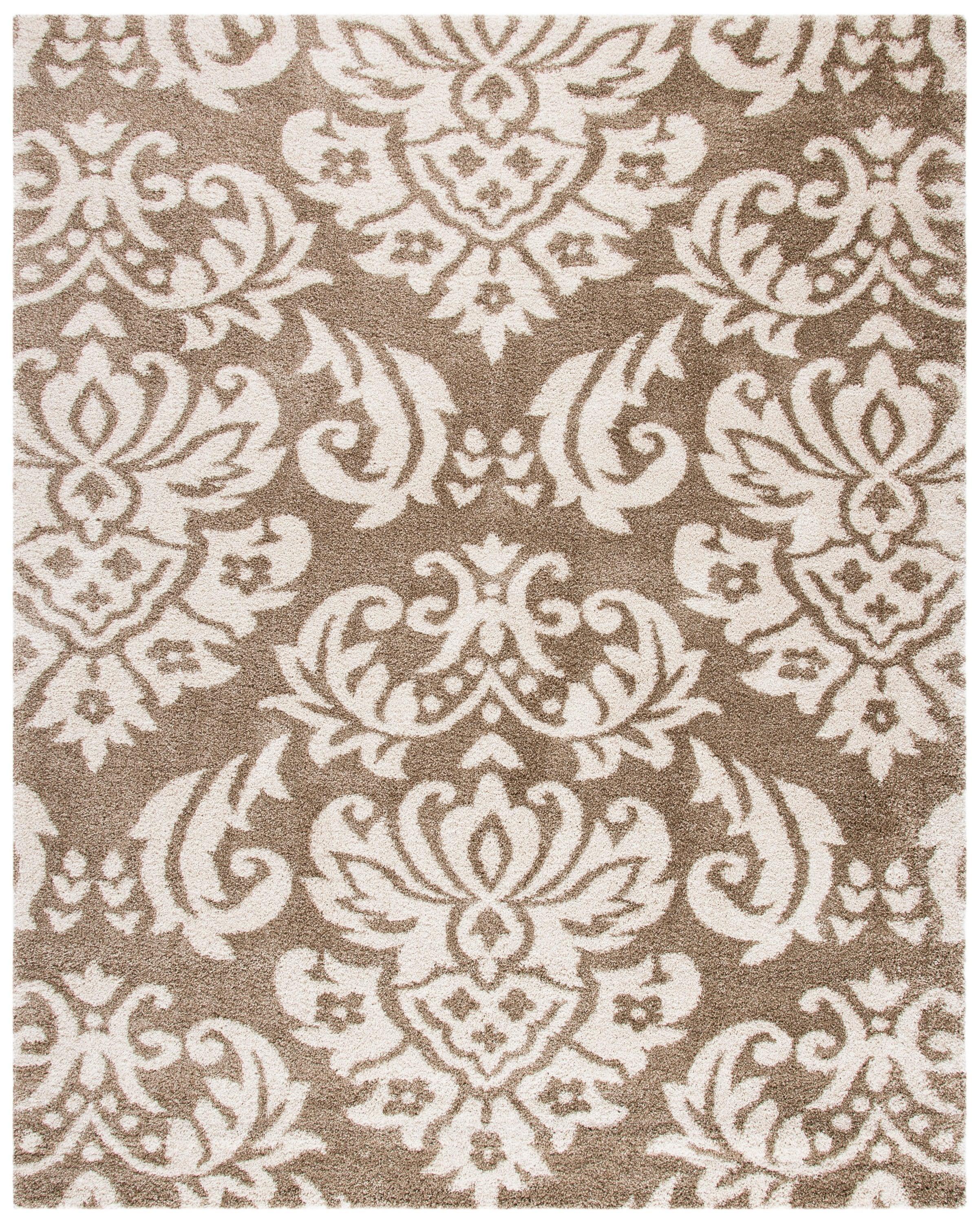 Florida Shag SG460 Power Loomed Indoor Area Rug - Beige/Cream - 8'x10' - Safavieh