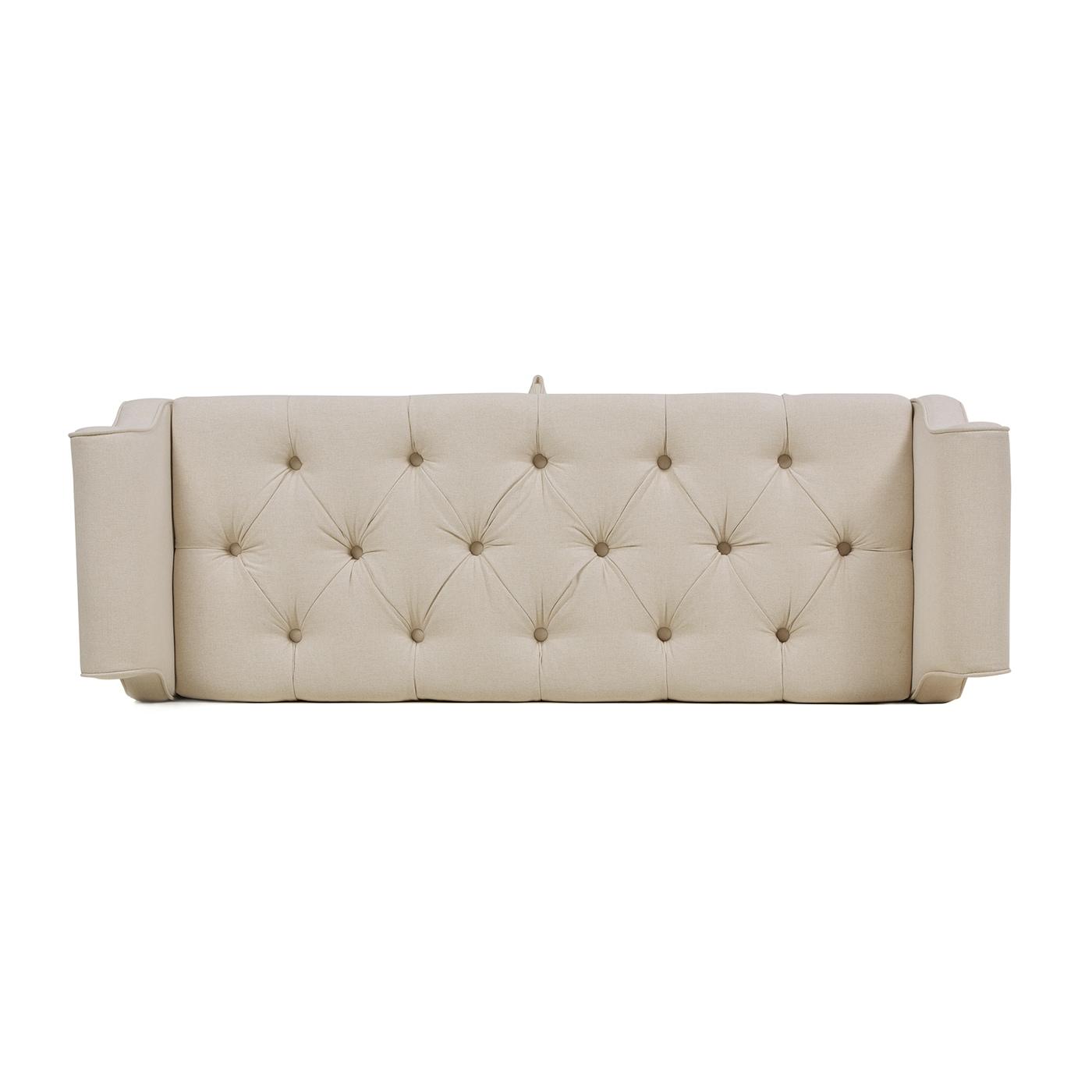 Jacqueline Tufted Roll Arm Storage Bench Sky Neutral