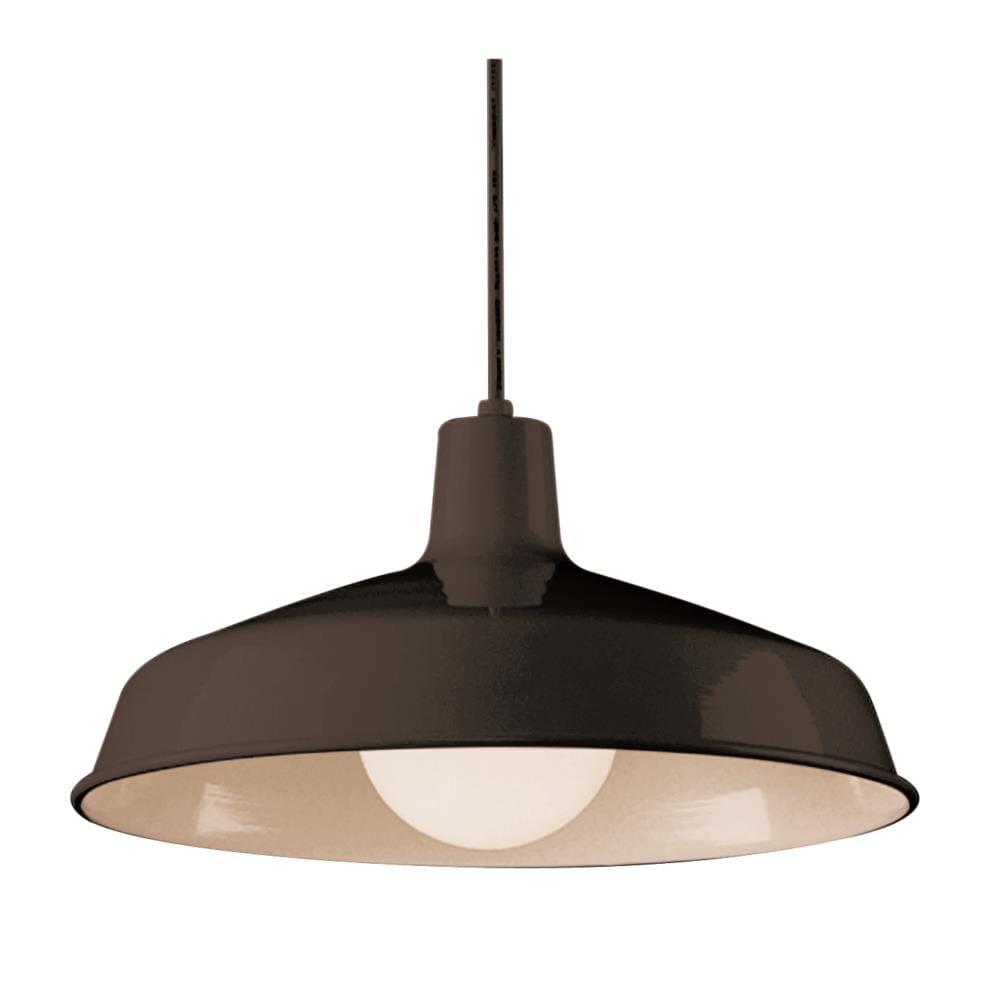 Trans Globe Lighting 1100 Sherman 1 Light 7" Tall Industrial Dome Shaped Indoor Pendant -