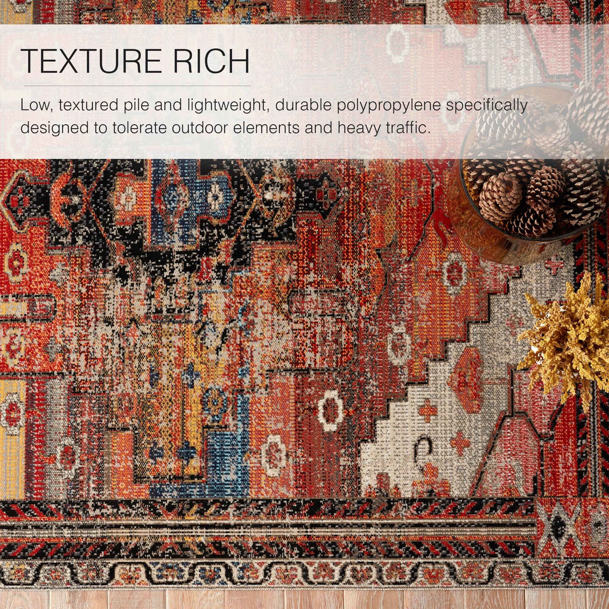 Steelside™ Haden Indoor/Outdoor Soft Power-Loomed Oriental Area Rug by Jaipur Living
