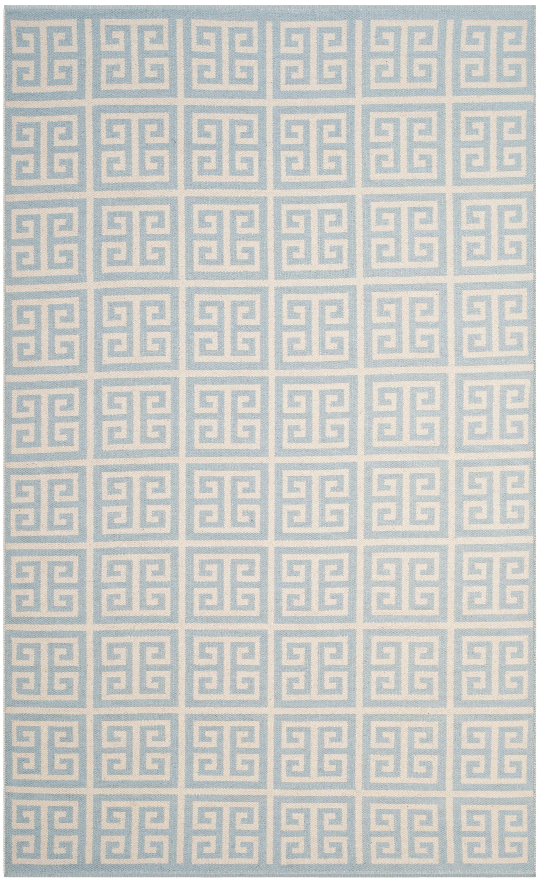 Montauk MTK724 Hand Woven Area Rug - Light Blue/Ivory - 4'x6' - Safavieh.