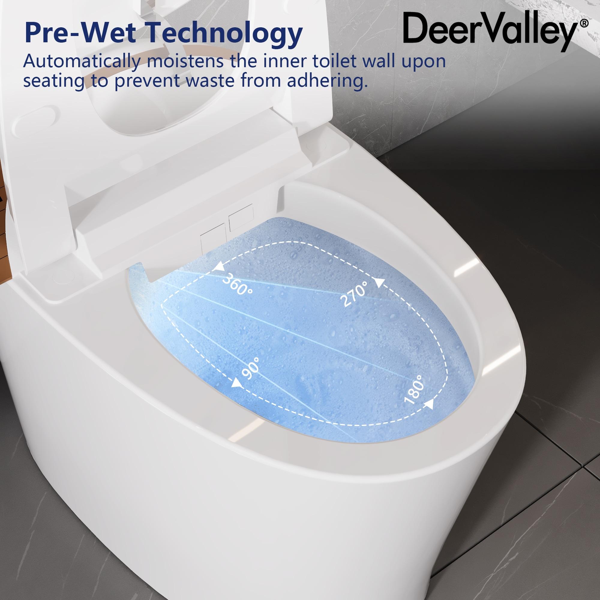 Smart Bidet Elongated Toilet, Foot Kick Flush, Heated Seat, Instant Warm Water Wash, Advanced