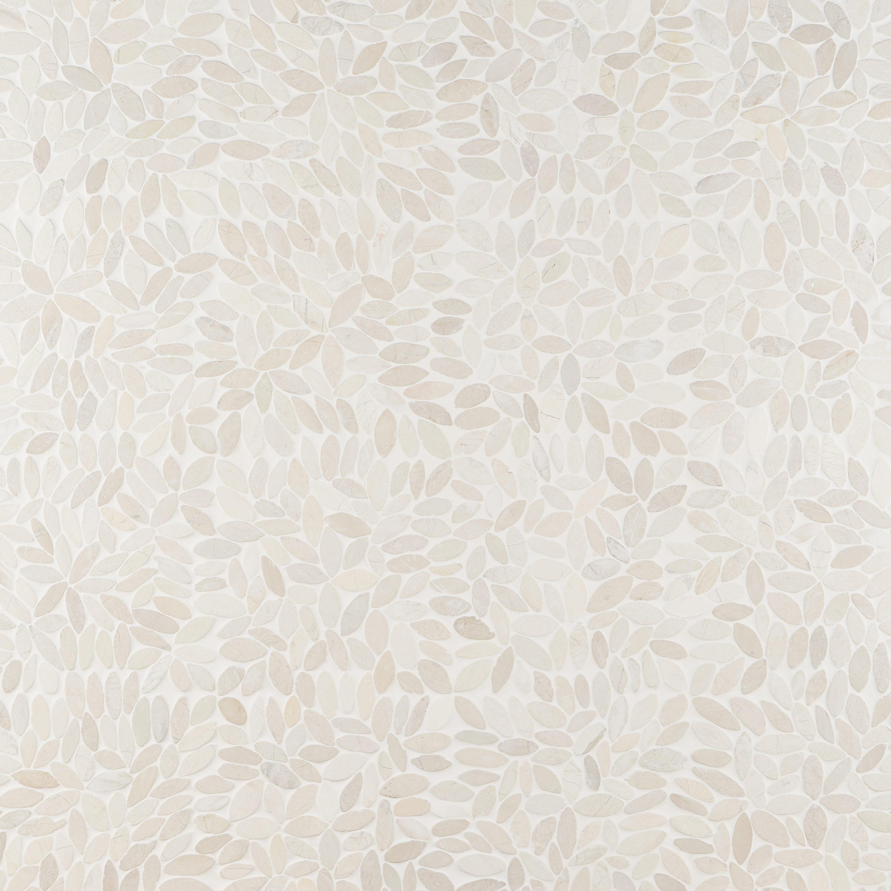 Picturesque Flower 11.81 in. x 11.81 in. Natural Stone Floor and Wall Mosaic Tile (0.97 Sq. Ft. / Each)