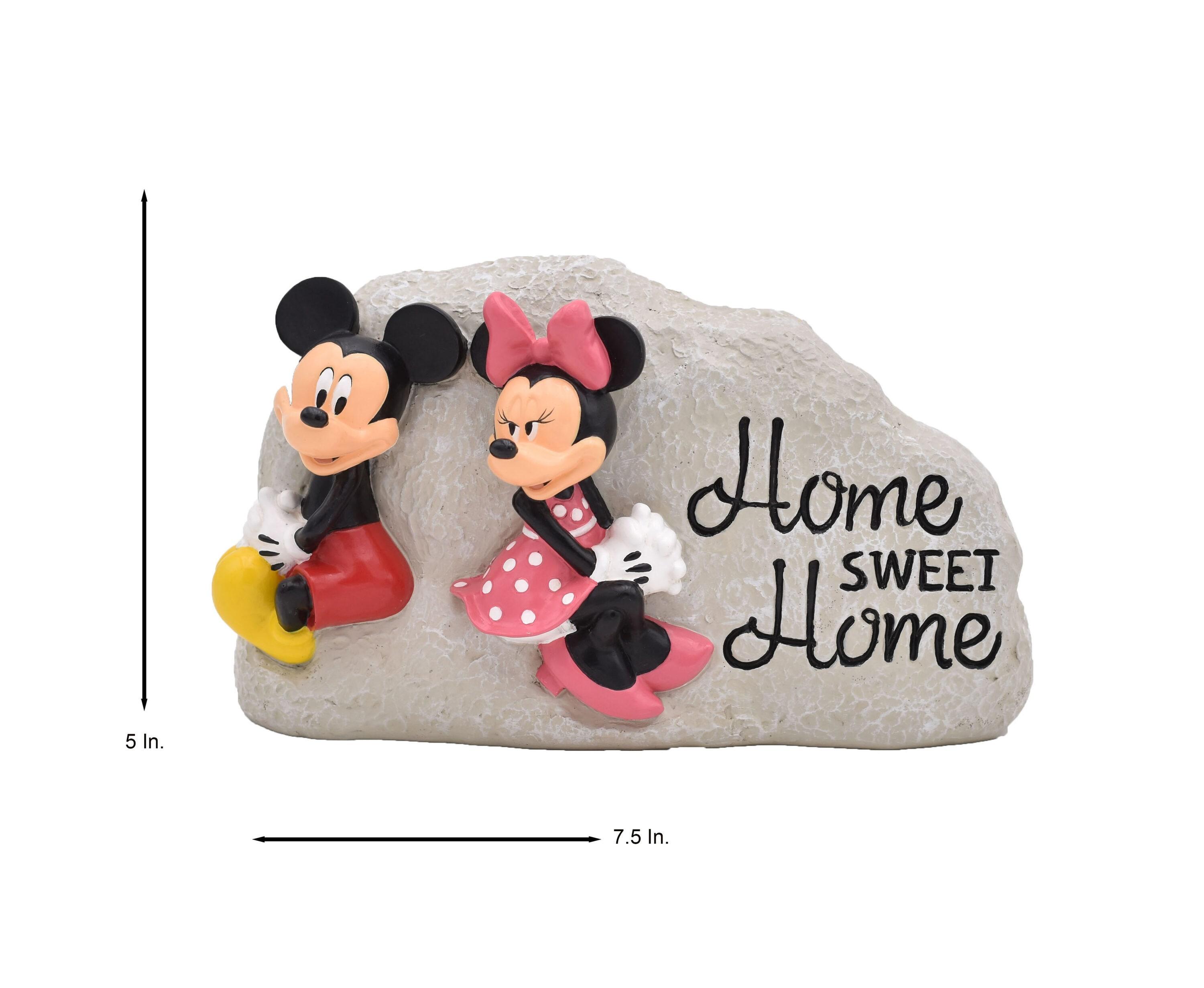 Back Yard Glory Disney Mickey Mouse and Minnie Mouse Home Sweet Home Garden Rock