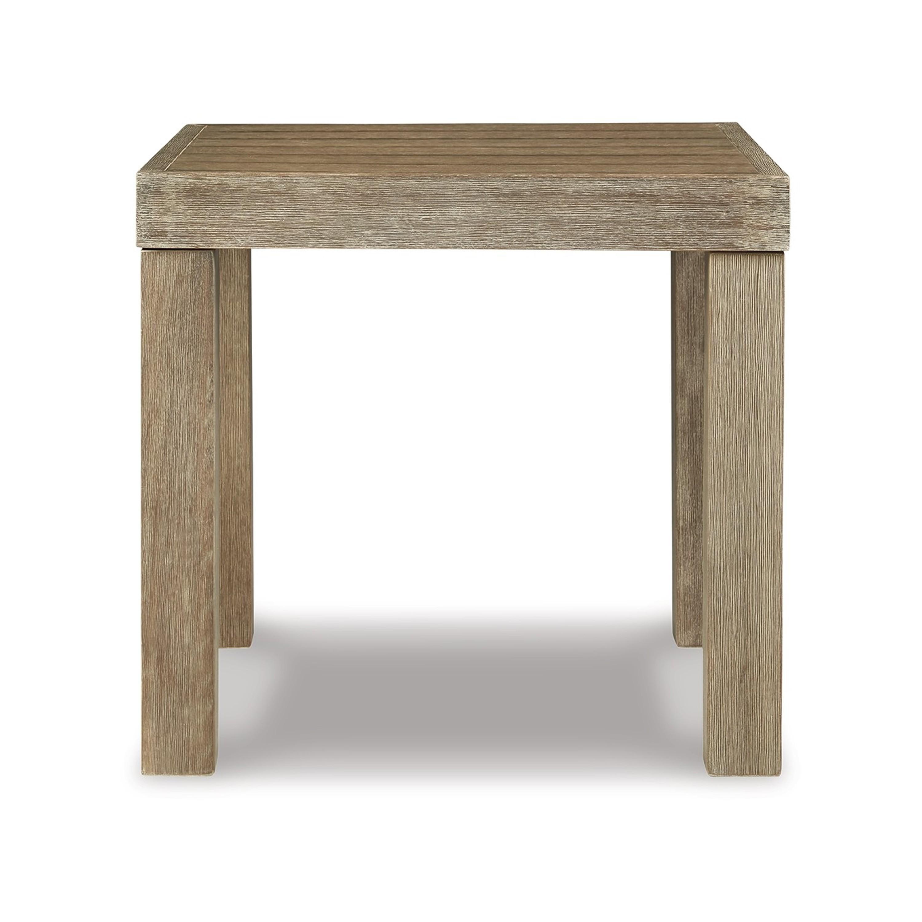 Viva Furniture Square Eucalyptus Outdoor Side Table