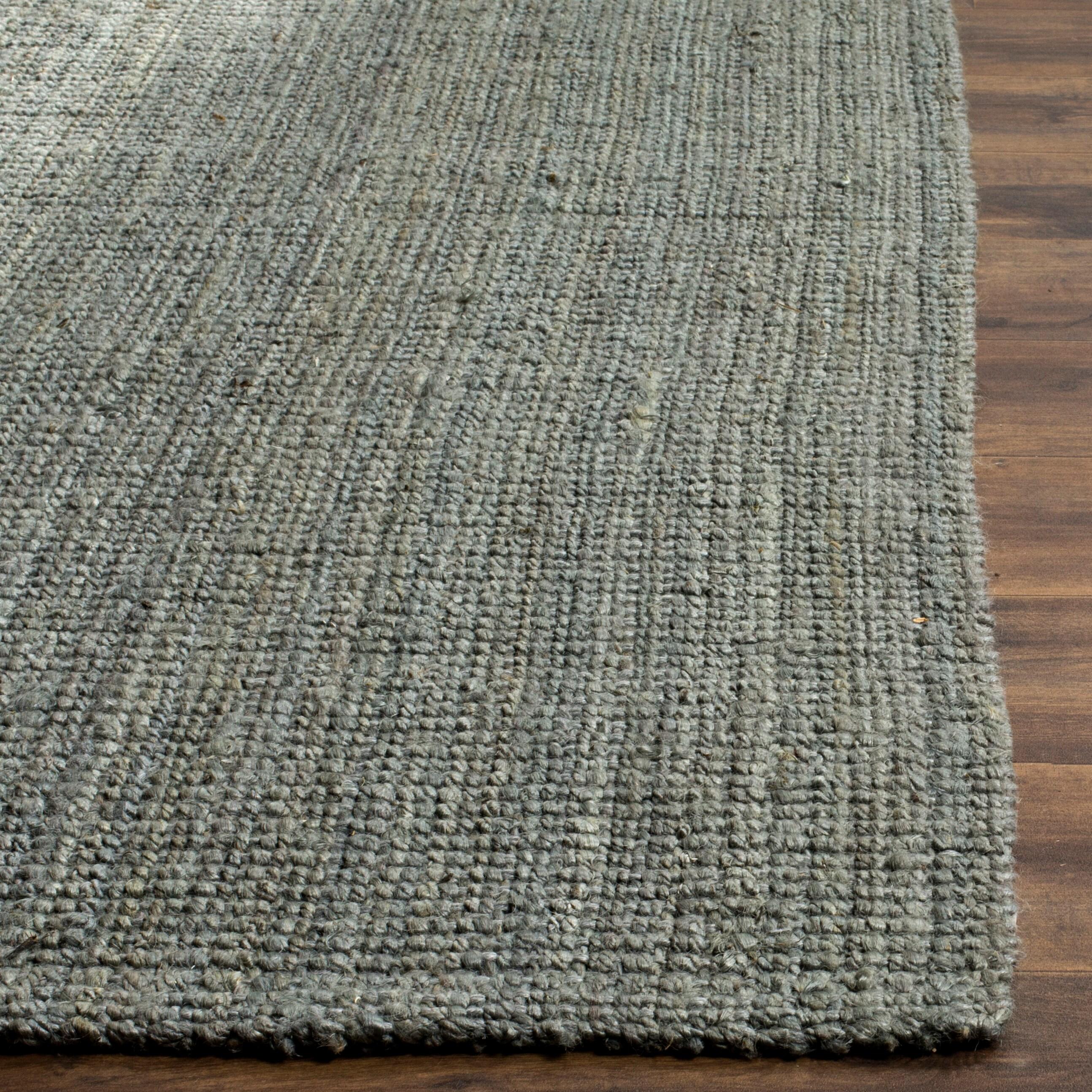 Calidia Natural Fiber Hand Woven Jute Solid Color Rug