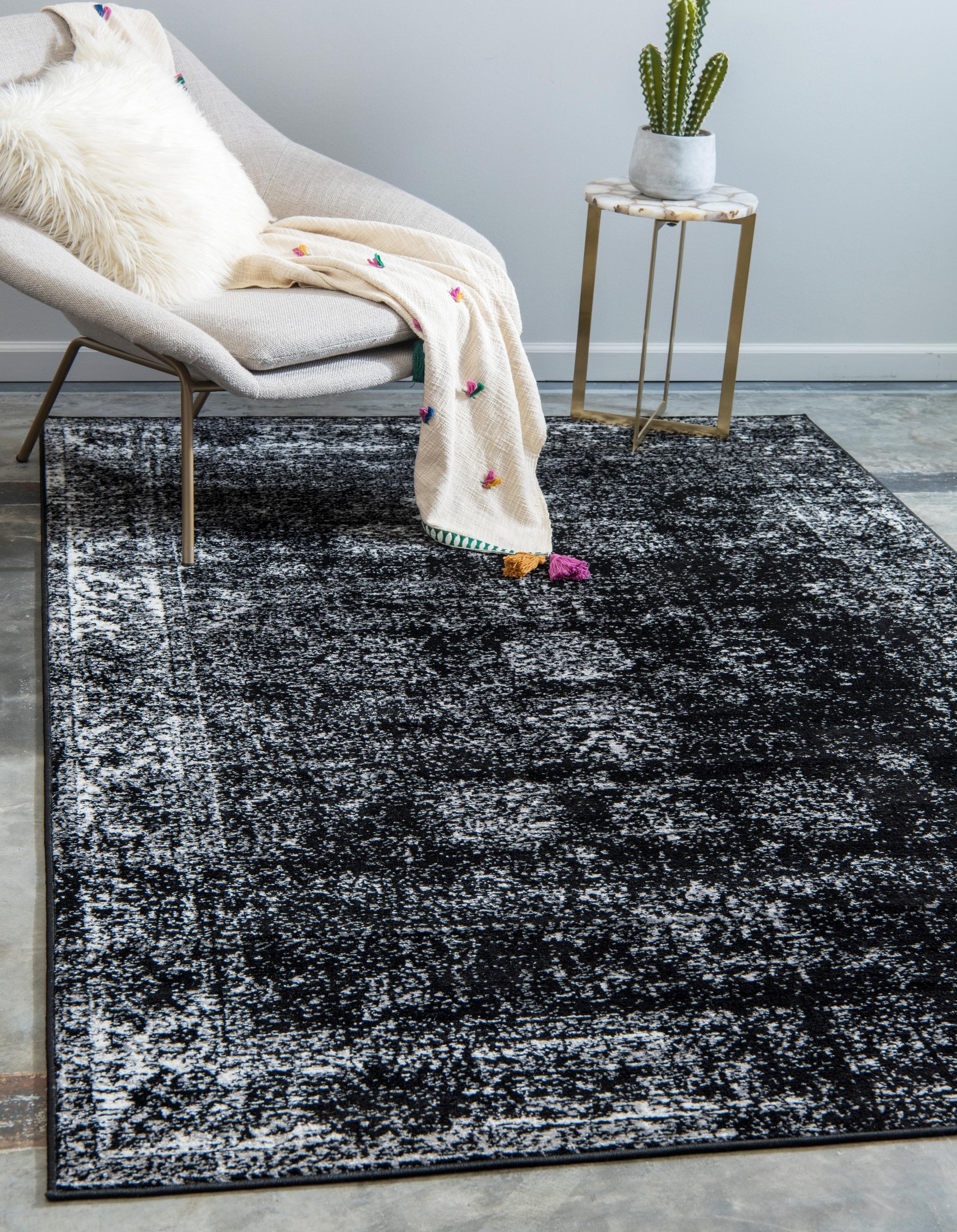 Unique Loom 9' 0 x 12' 0 Sofia Casino Black Area Rug