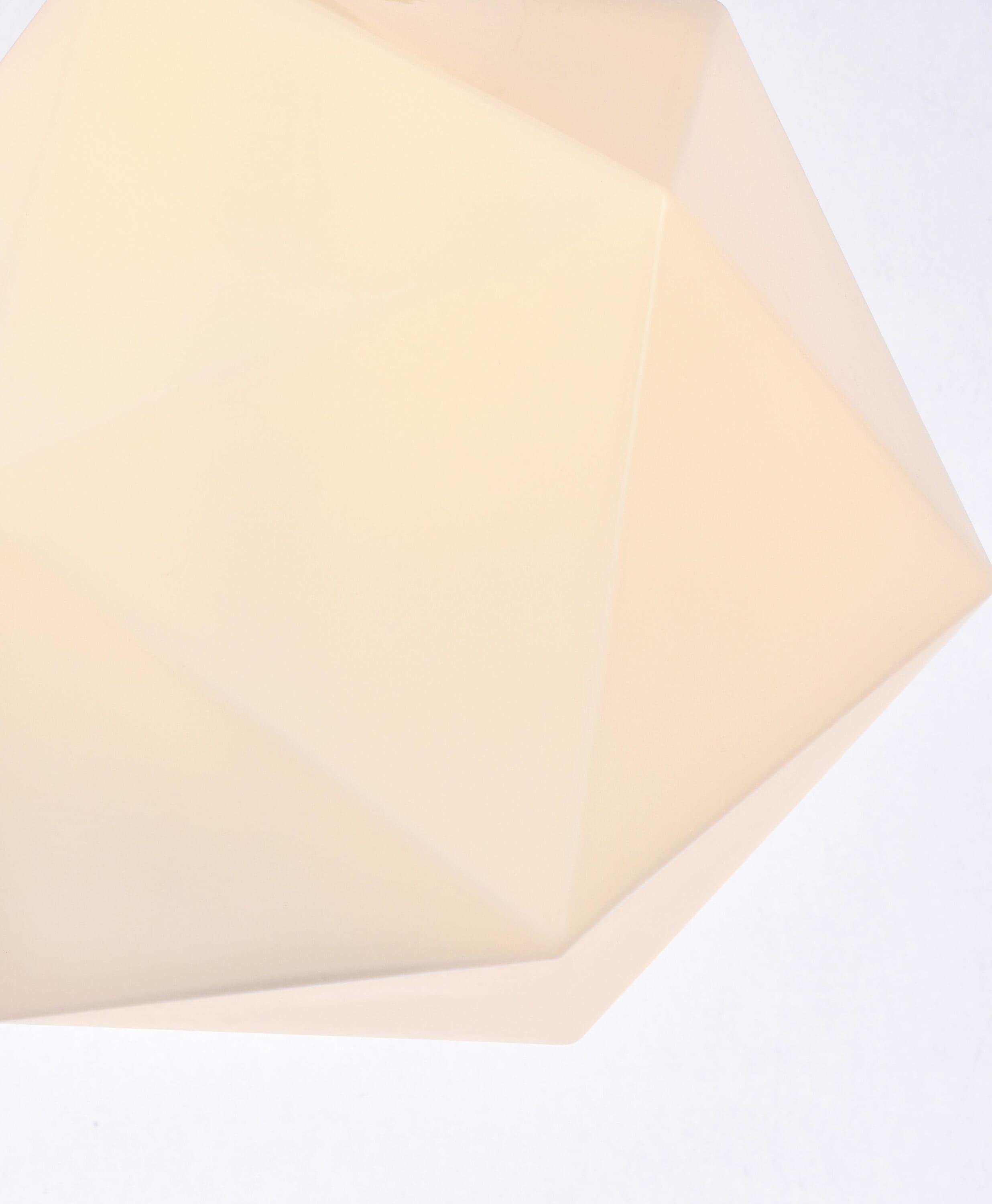 Elegant Lighting Lawrence 1 light chrome and white glass flush mount