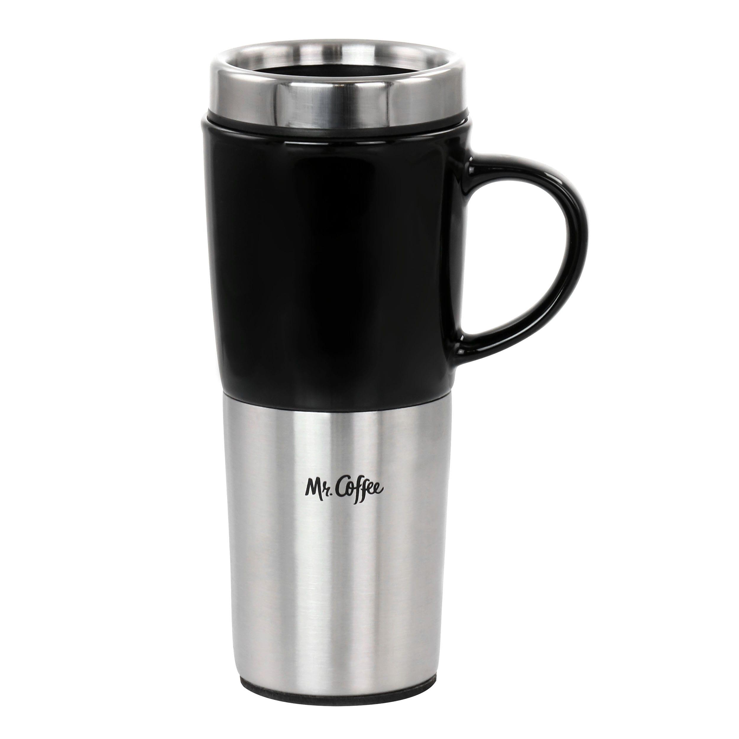 Mr. Coffee 16 Oz Stainless Steel Travel Mug