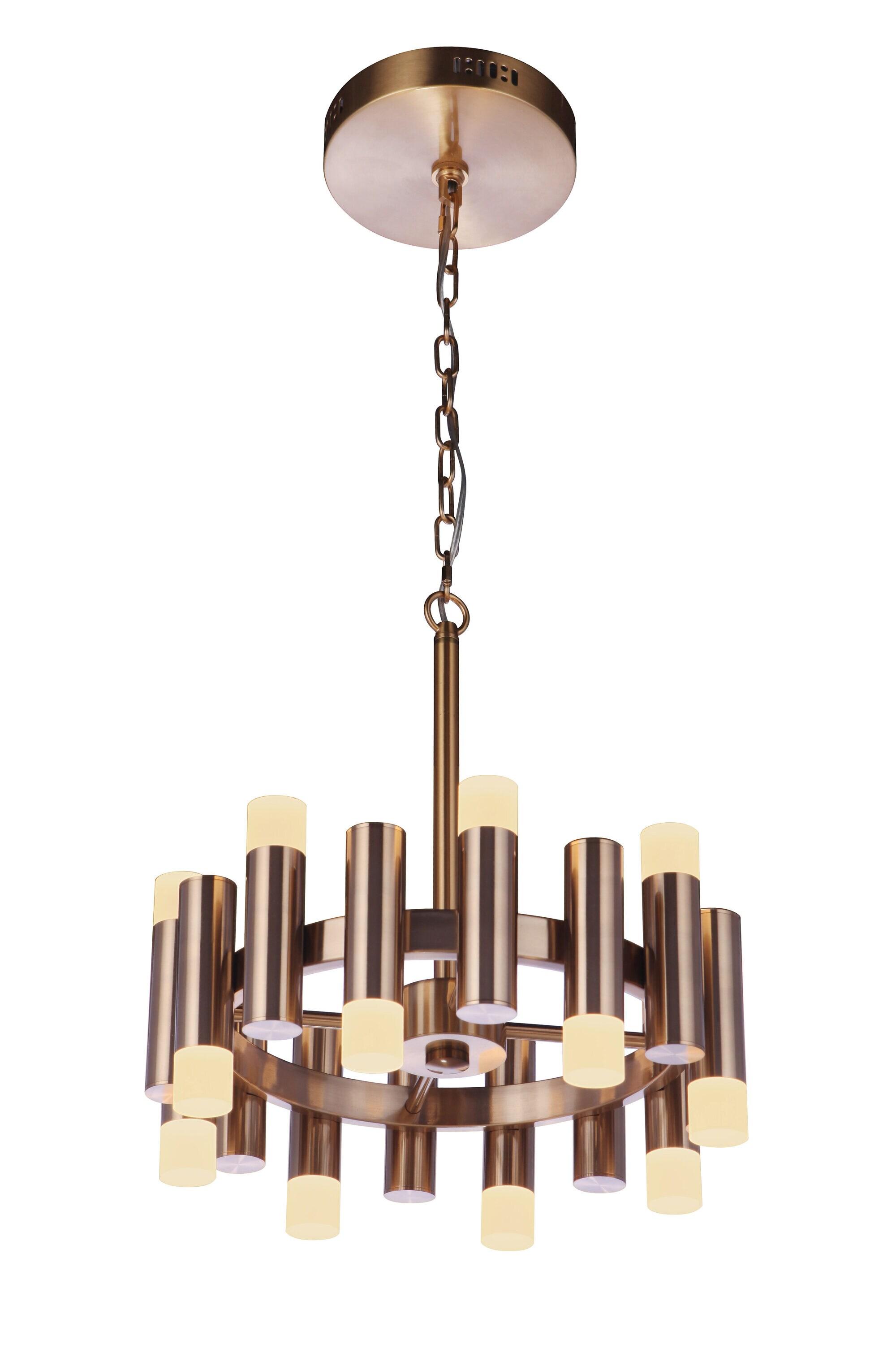 Craftmade Lighting Simple Lux 16 - Light Chandelier in  Satin Brass