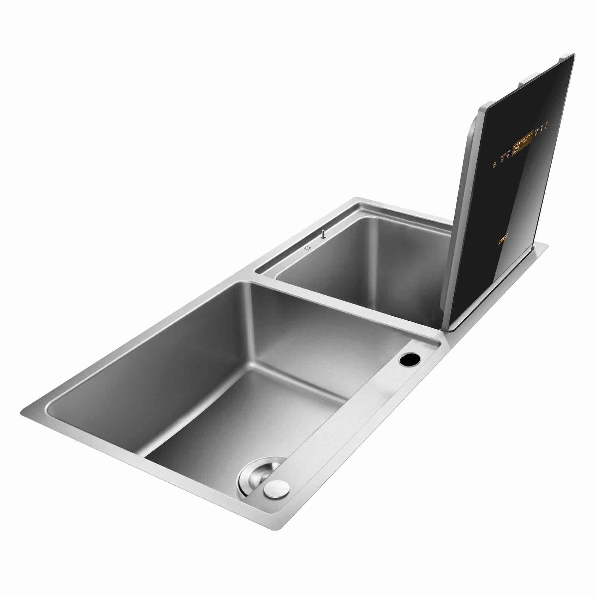 FOTILE Left Orientation, 2-In-1 In Sink Dishwasher 18-in Top Control Built-In Dishwasher, 57.8-dBA Standard Sound Level