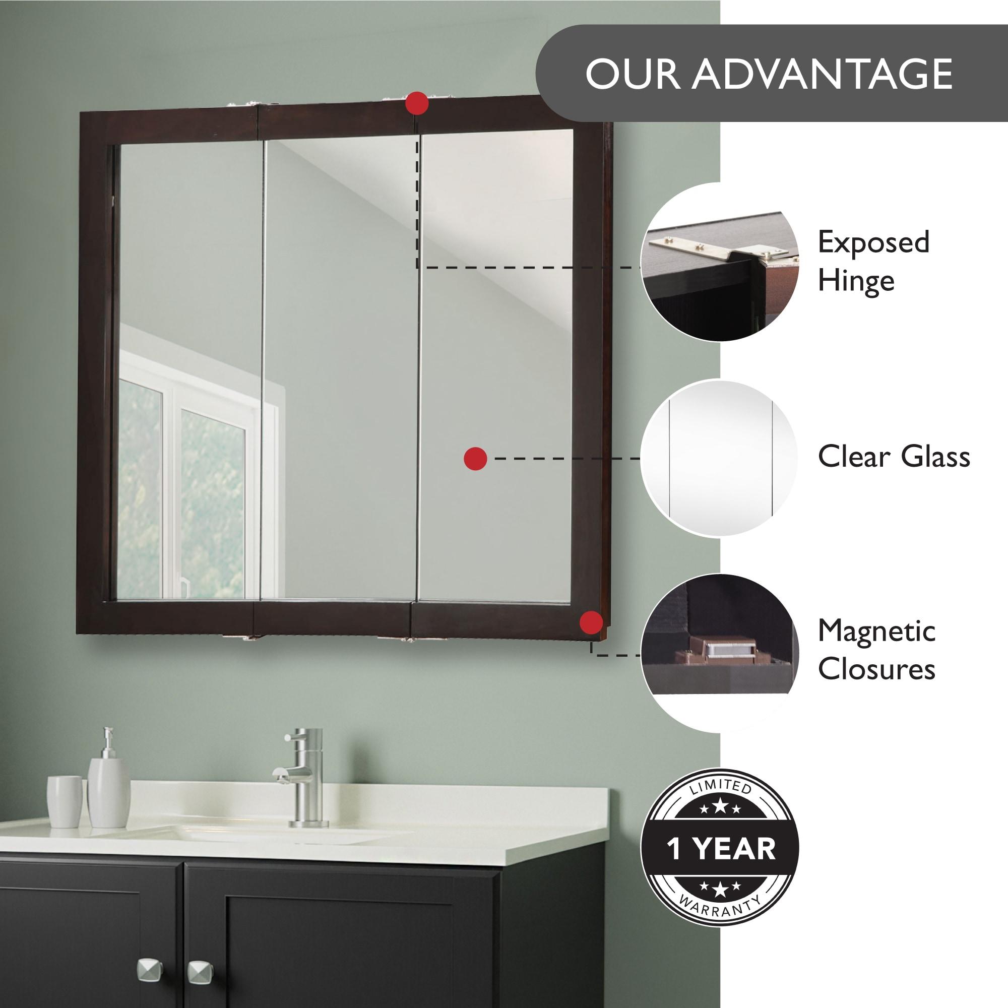 Design House Ventura 30-Inch Medicine Cabinet in Espresso