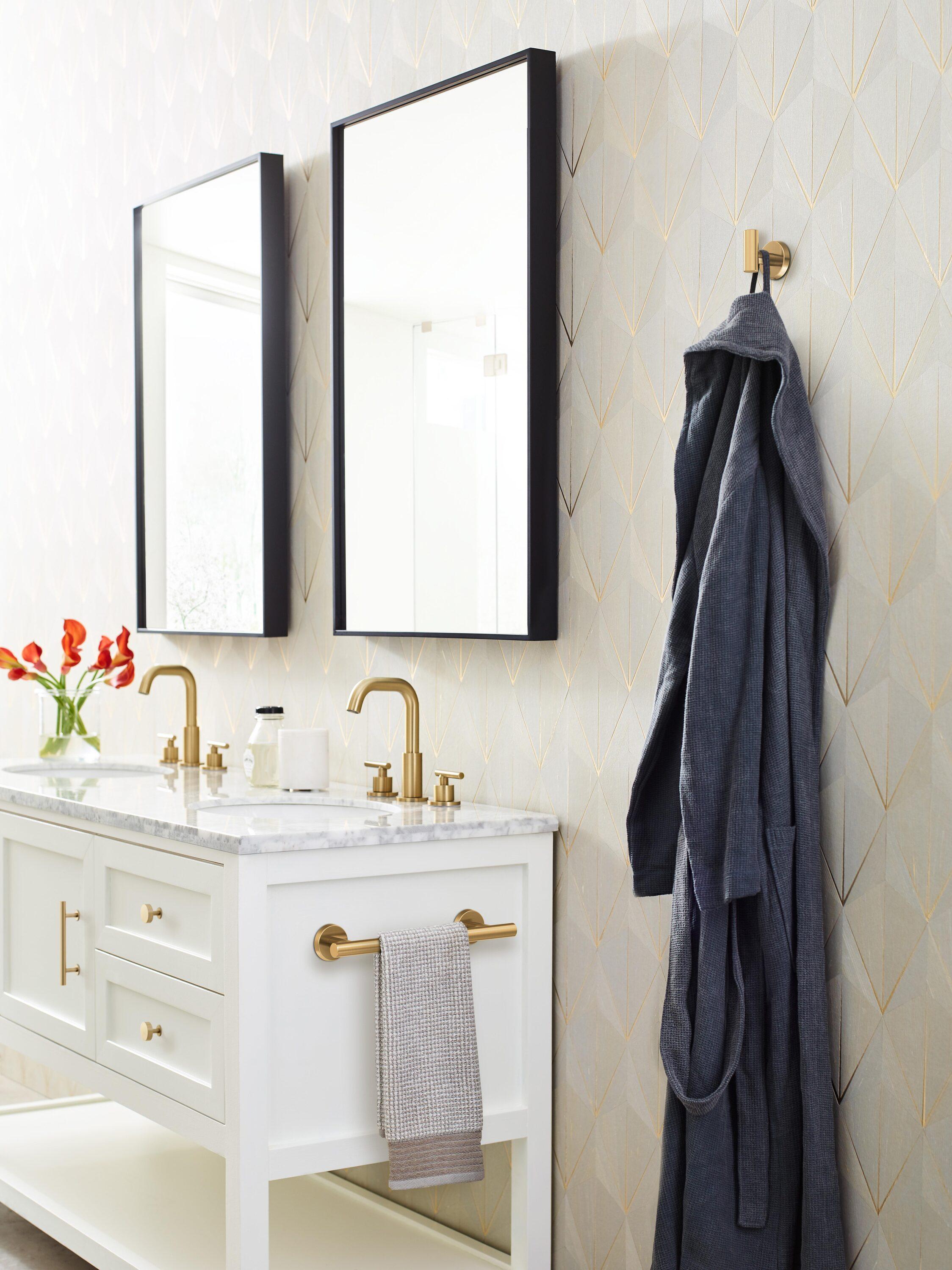 Amerock Radius 3-3/4 inch (96mm) Center-to-Center Champagne Bronze Cabinet Pull