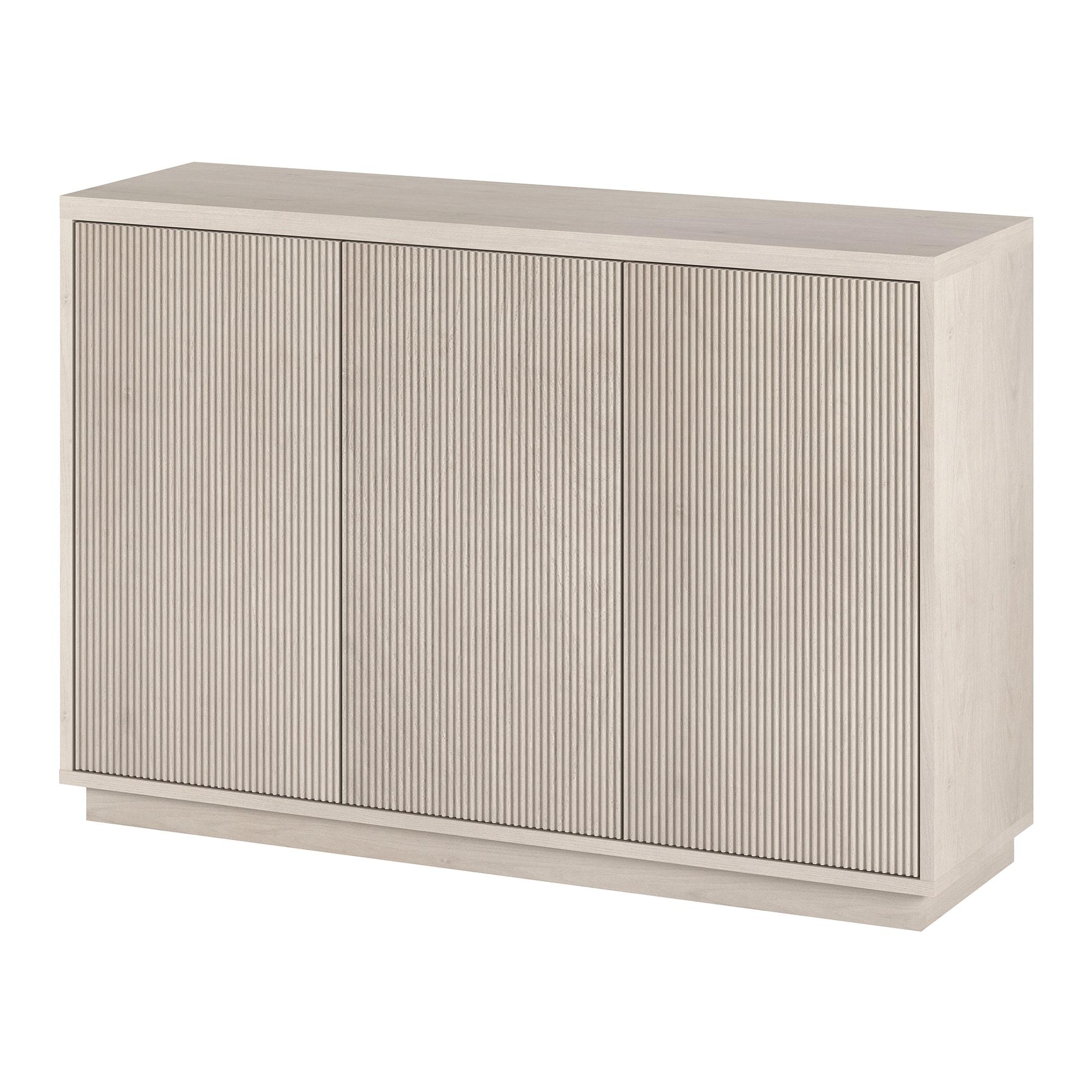 Evelyn&Zoe Alston 48" Wide Rectangular Buffet Table, Alder White