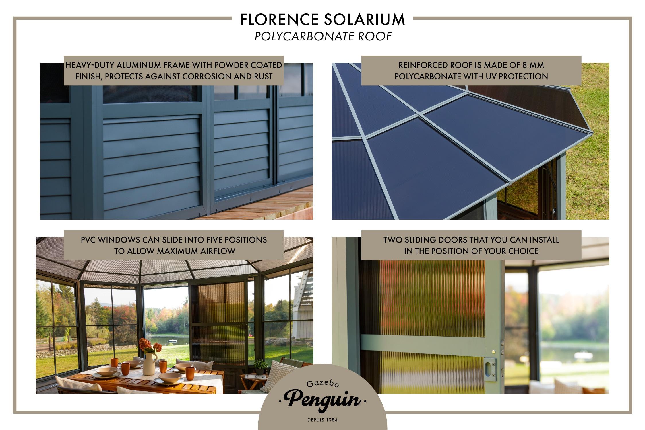 Gazebo Penguin Florence Solarium