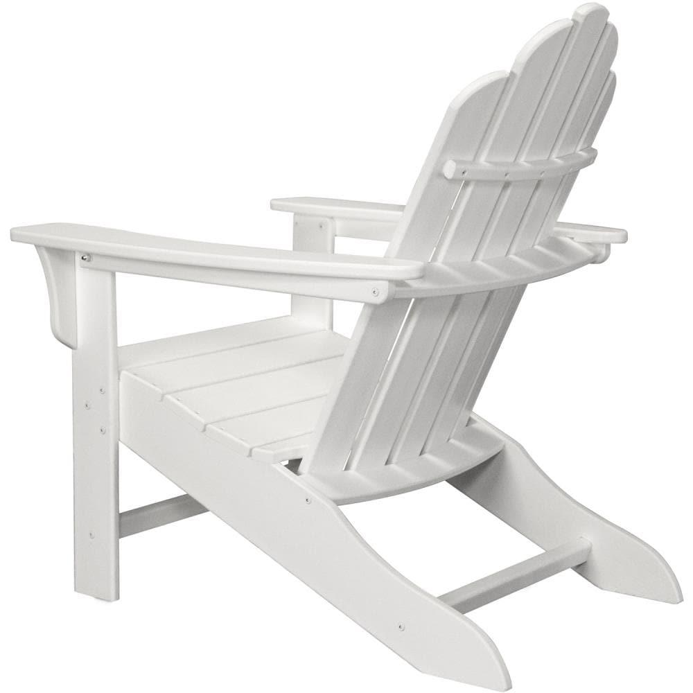 Hanover Outdoor Furniture All-Weather Contoured Adirondack Chair, White