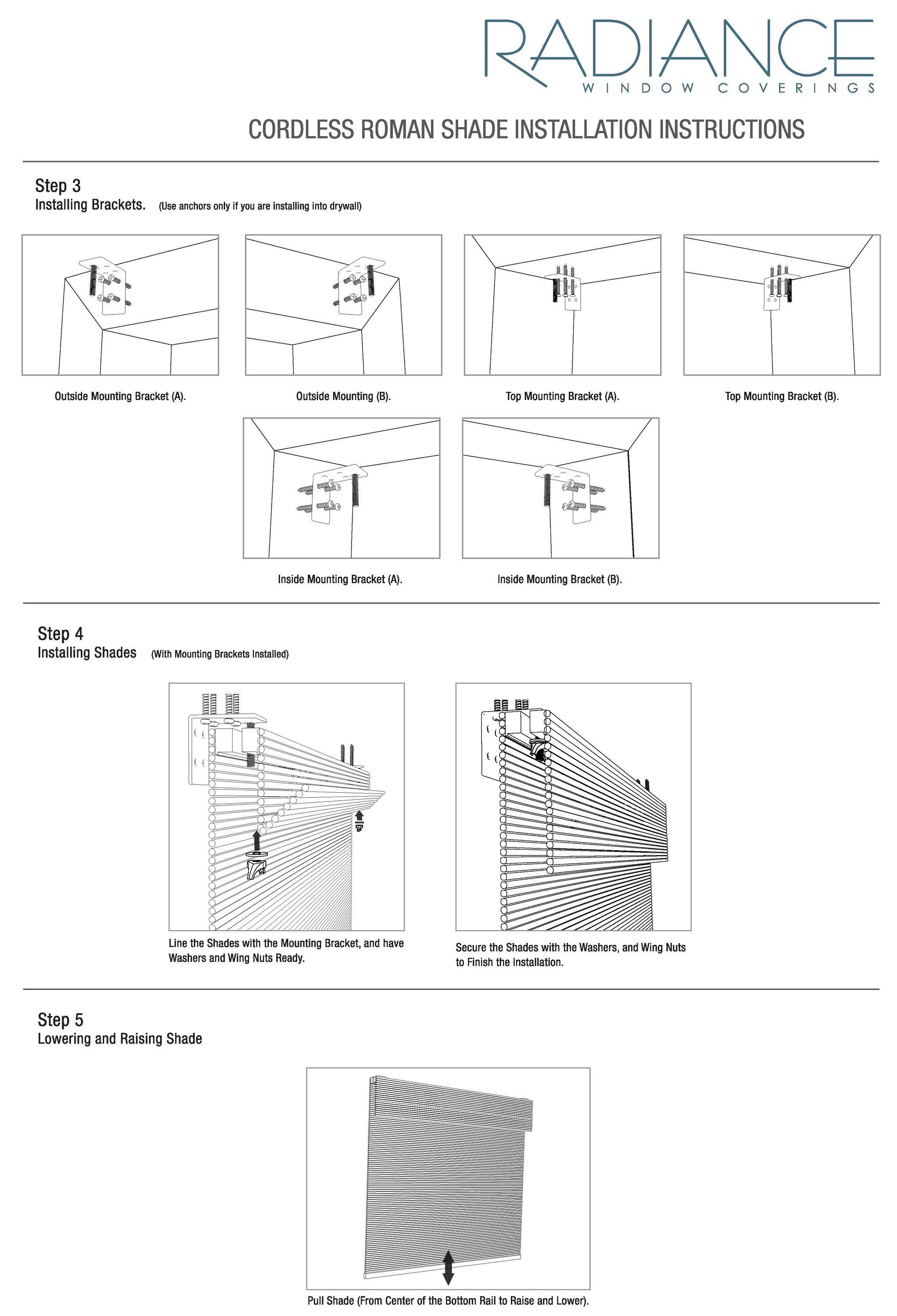 Radiance Newport 30-in Cordless Driftwood Roman Shade