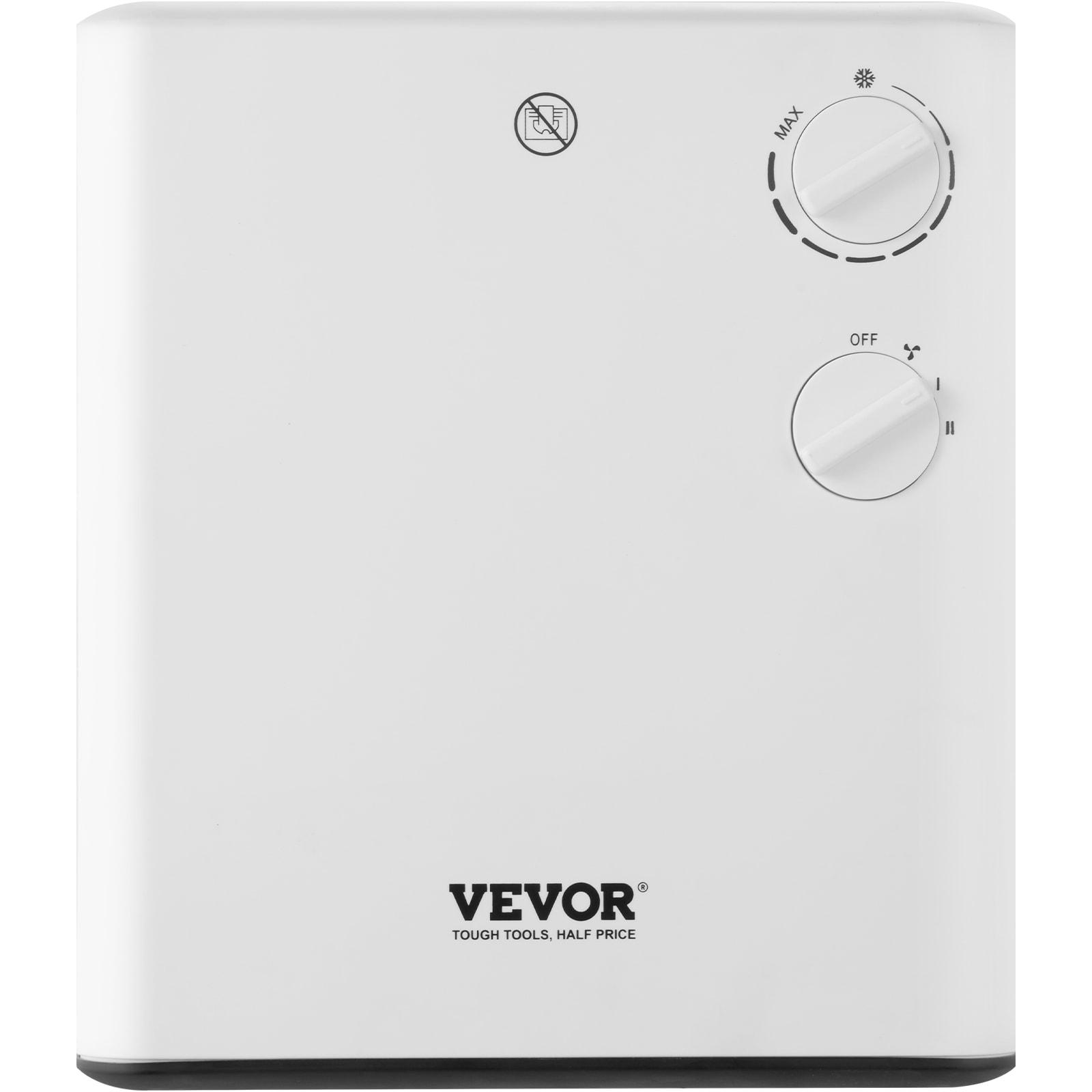 VEVOR 1500 Watt 250 BTU Electric Wall Mounted Space Heater with Adjustable Thermostat