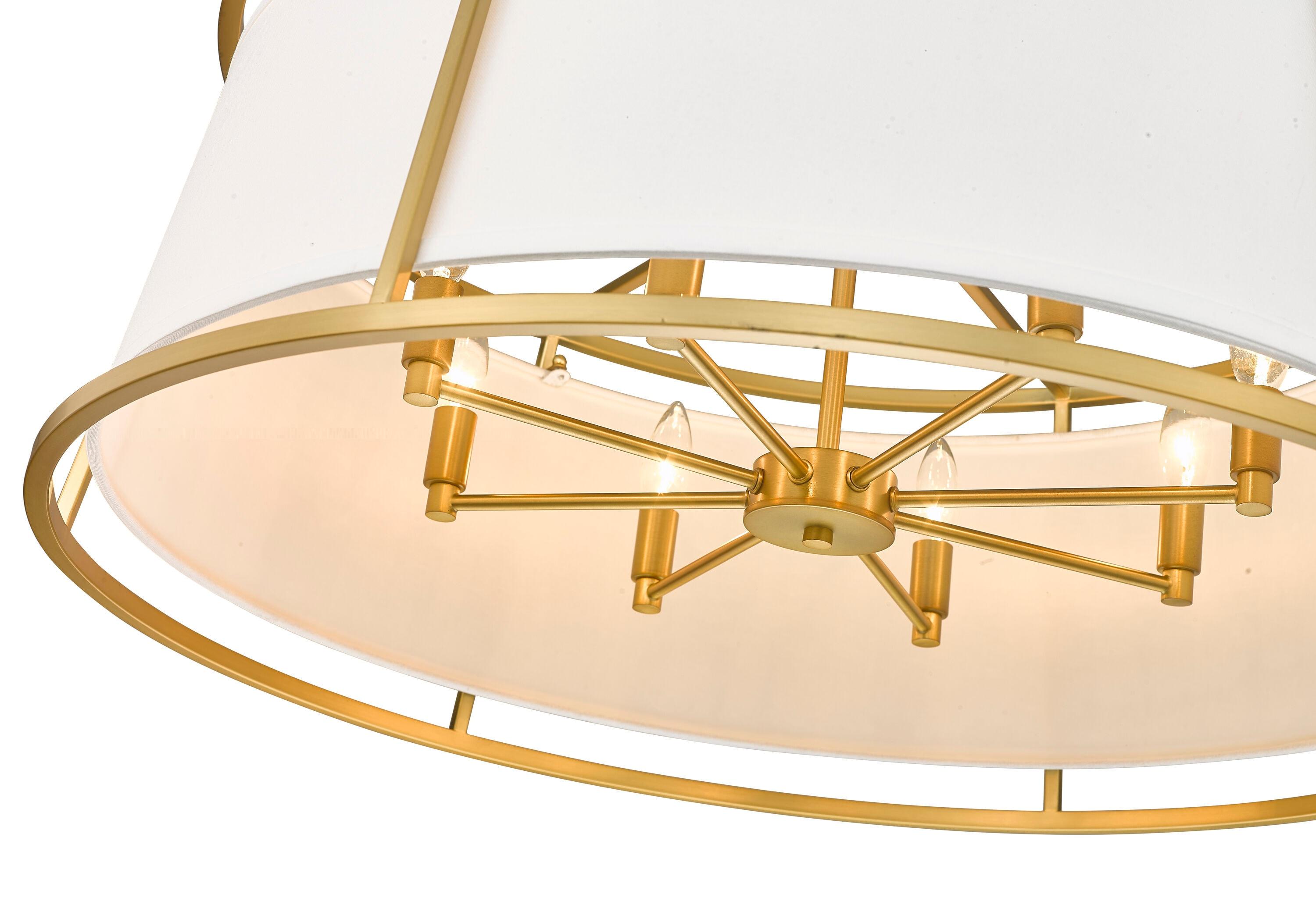 Z-Lite Lenyx 8 - Light Chandelier in  Rubbed Brass