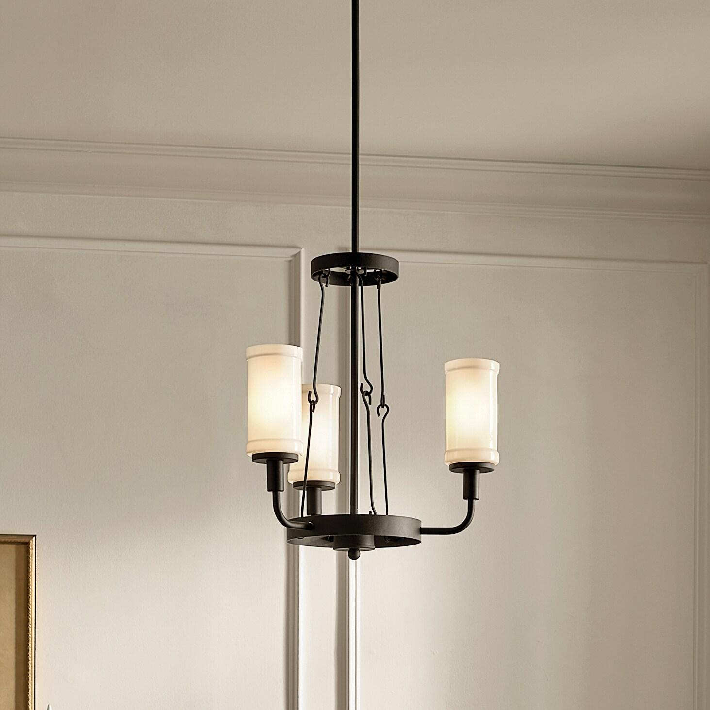 Kichler Lighting Vetivene 3 - Light Chandelier in  Textured Black
