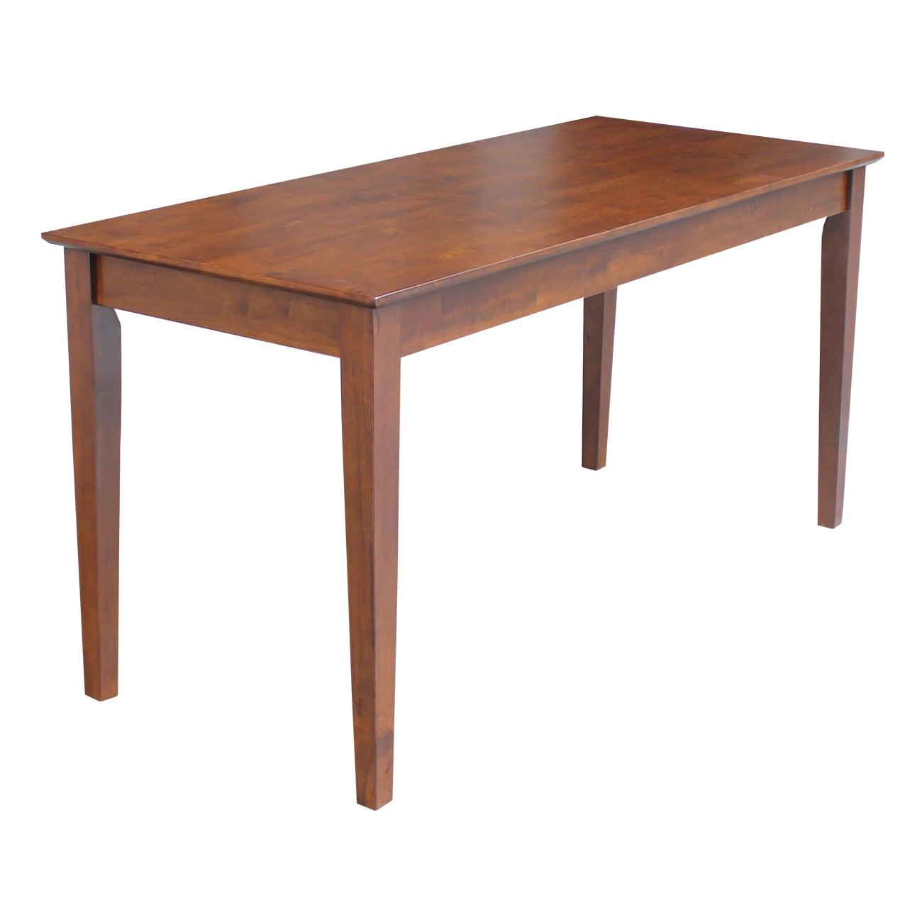 International Concepts 60" Writing Desk Espresso: Mid-Century Modern, Hardwood Frame, Spot Clean, Drawer Storage