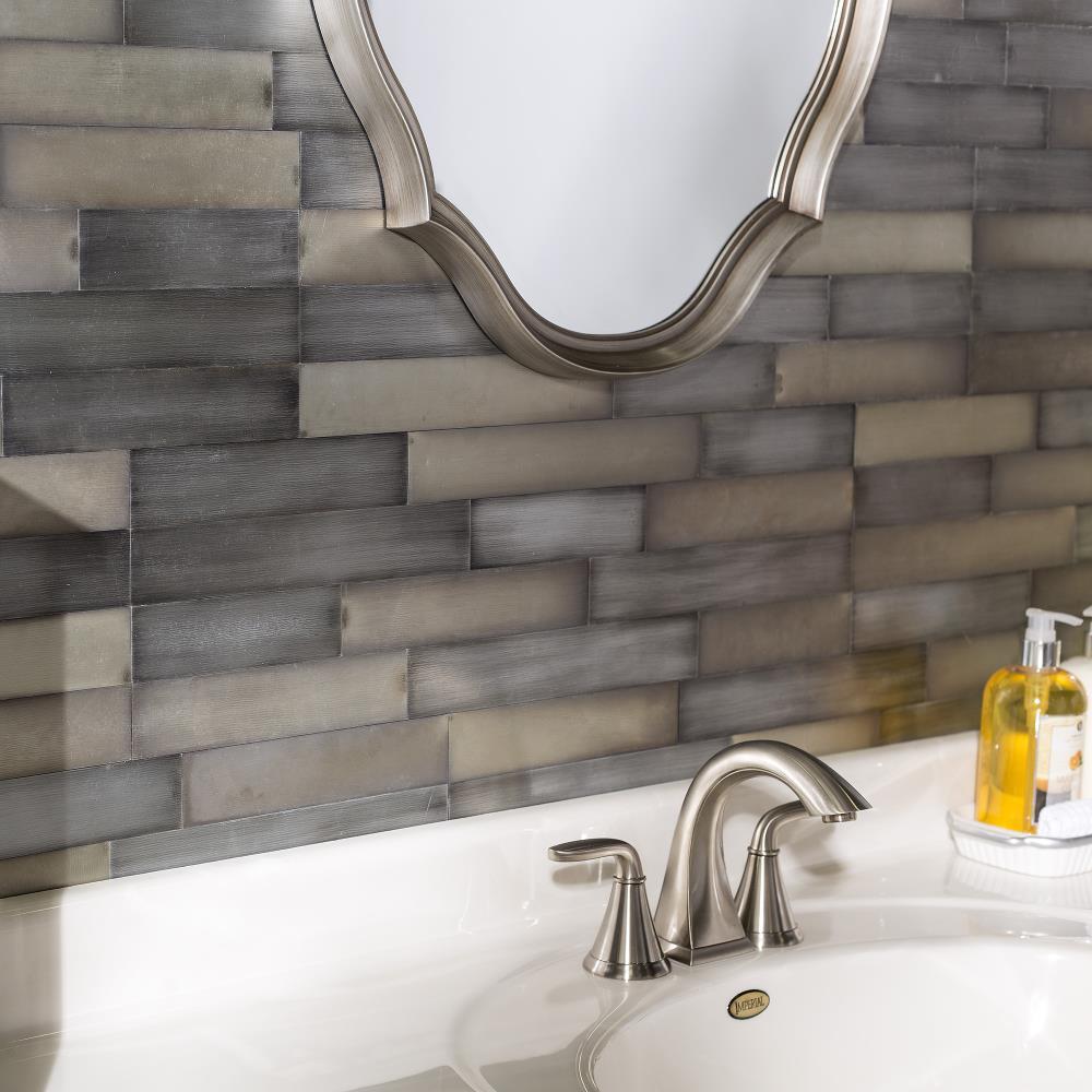 Metal Peel and Stick Mosaic Tile