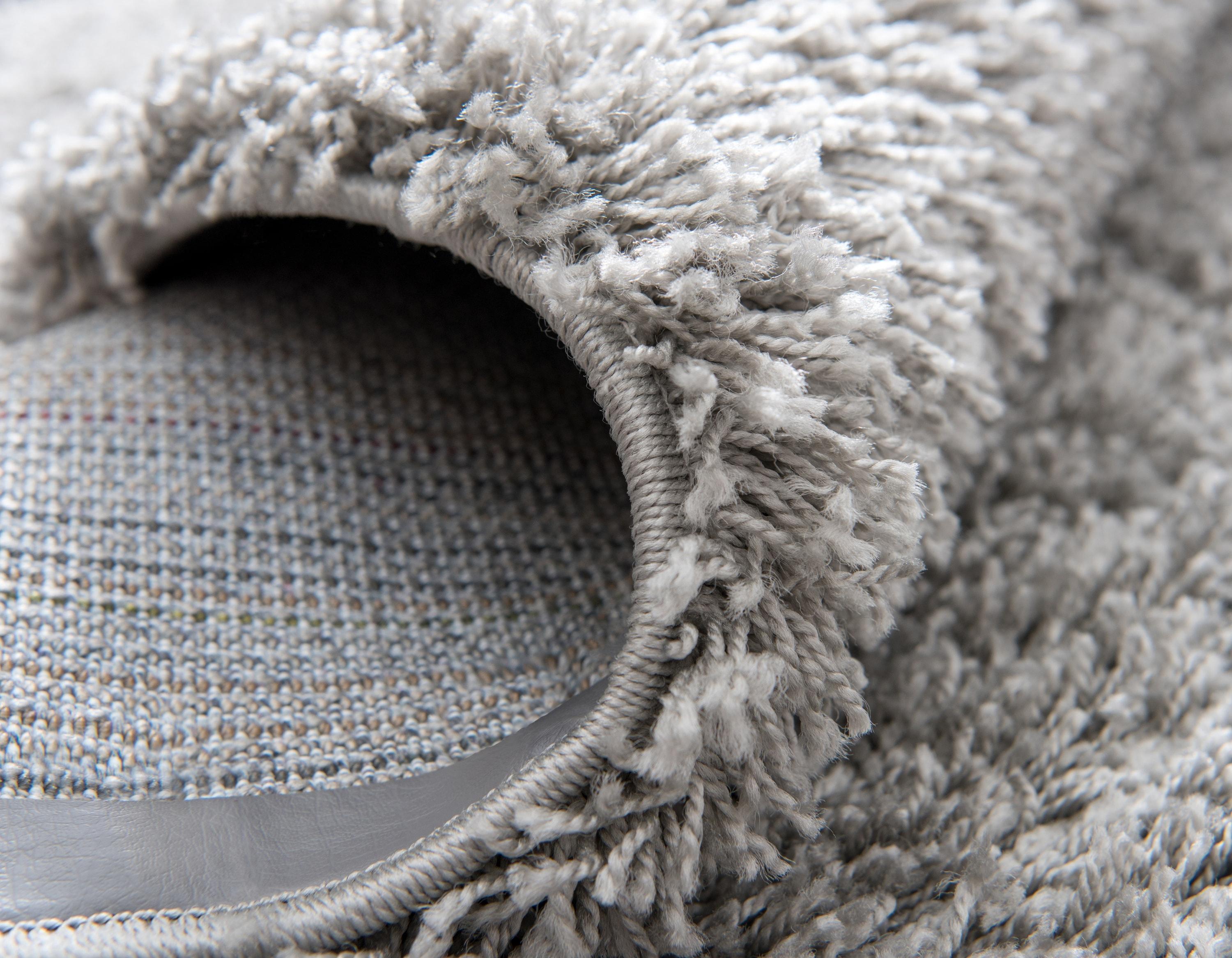 Unique Loom 2' 7 x 10' 0 Solid Shag Cloud Gray Area Rug