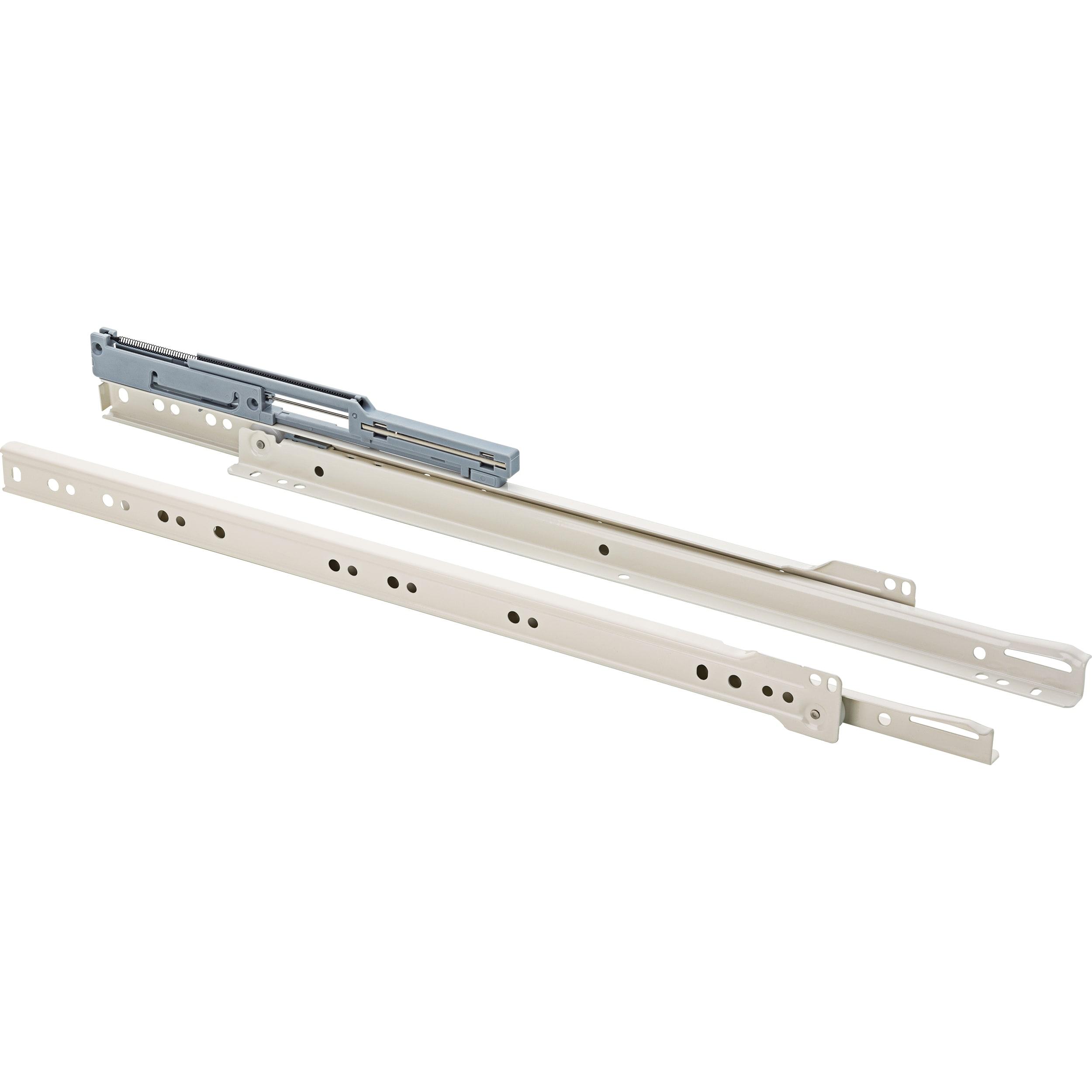 RELIABILT 22-in 3/4 Extension Soft Close Bottom Mount White Drawer Slide 1-Pair