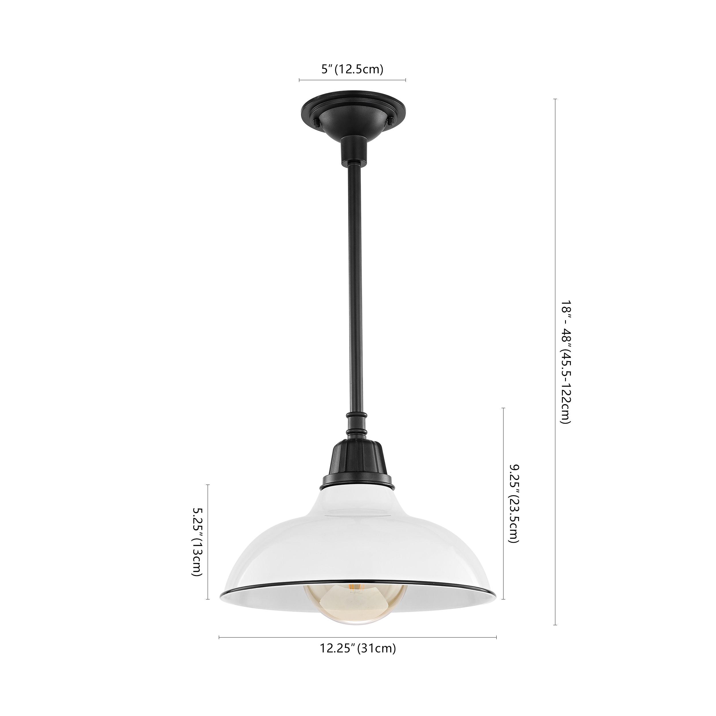 Jasper French Country Satin White LED Pendant Light