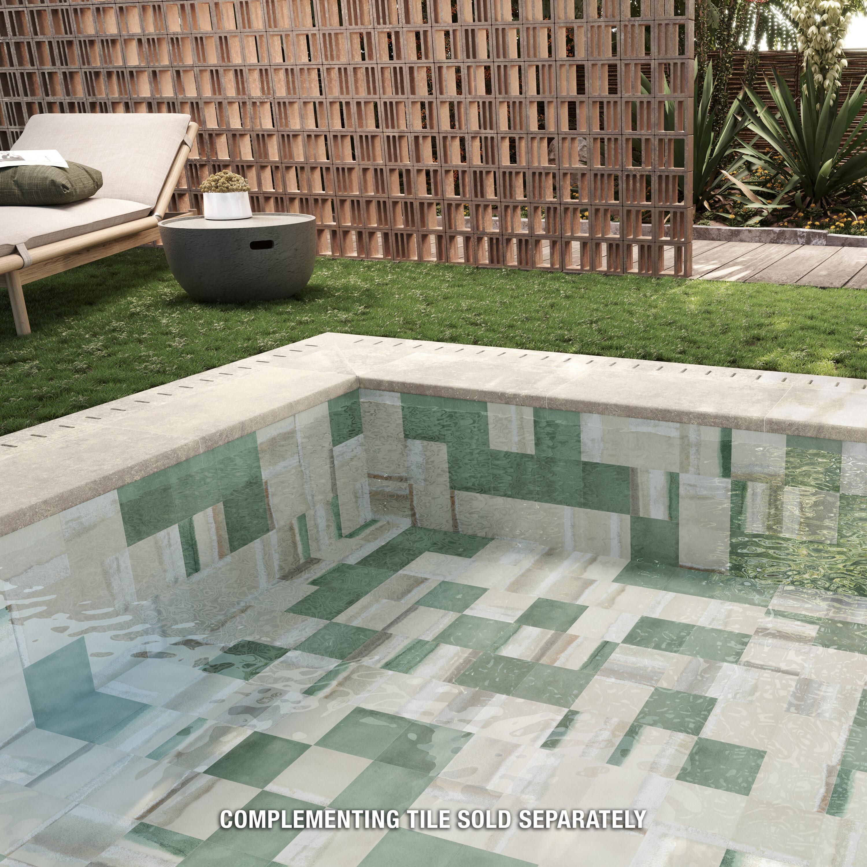 Matter Canvas 6" x 6" Porcelain Stone Look Floor and Wall Tile