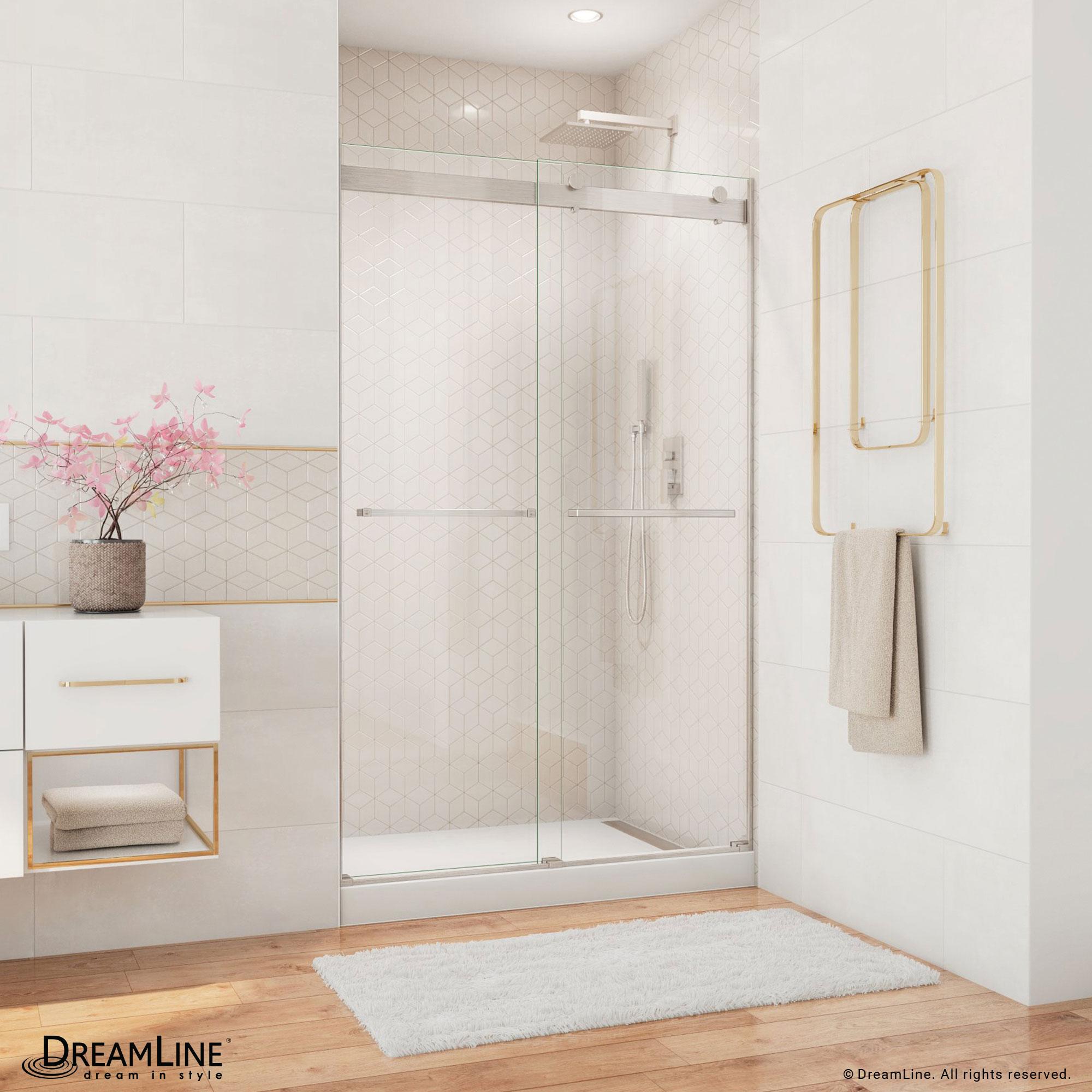 Essence 44" W x 76" H Frameless with ClearMax Technology Shower Door
