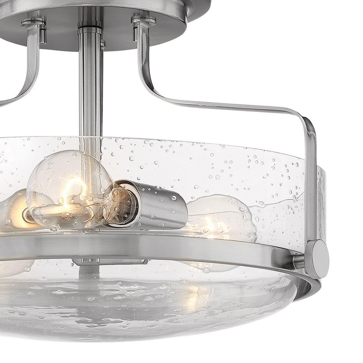 Harper 3-Light Semi-Flush Mount Retro Ceiling Light
