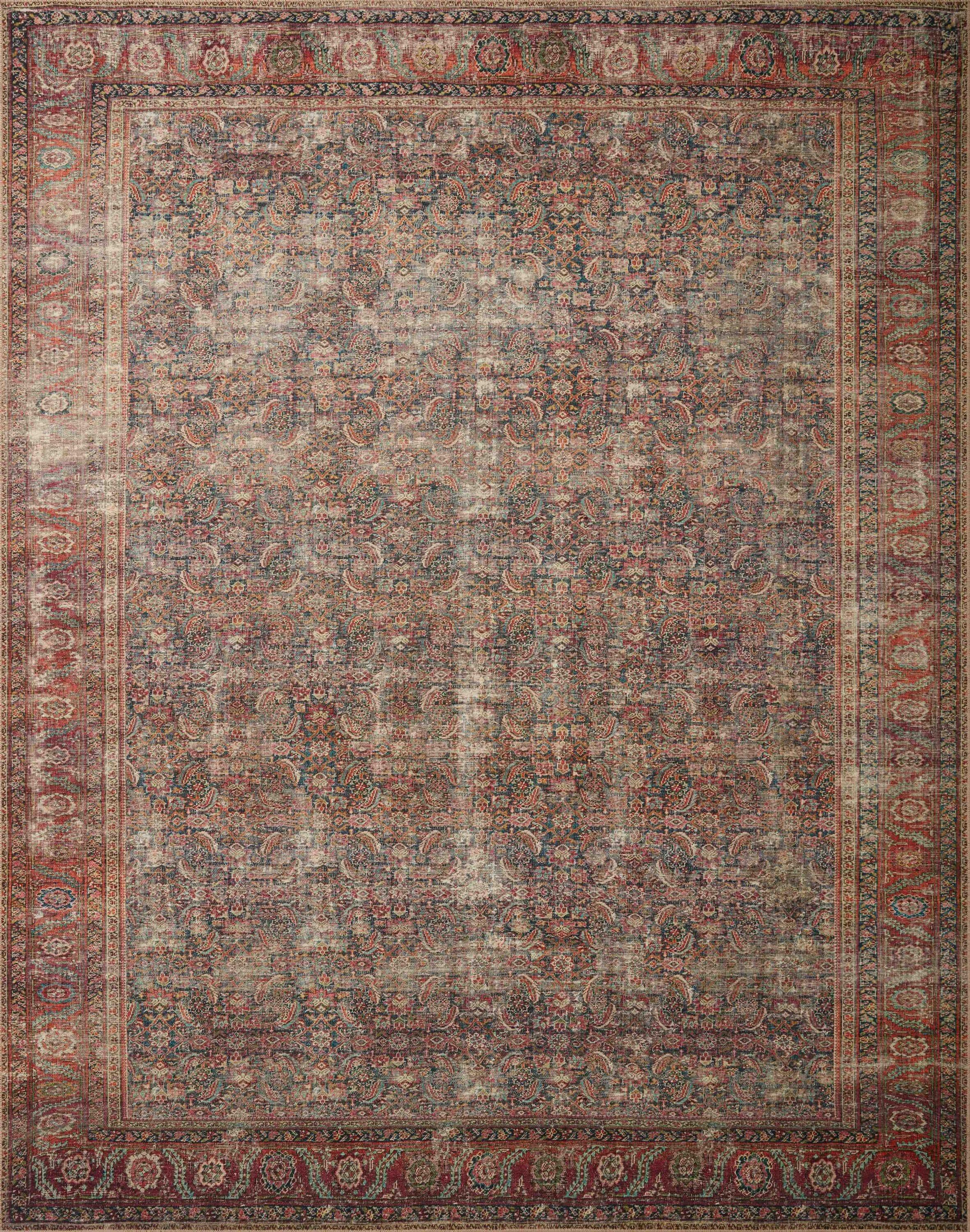 Loloi II Wynter WYN-09 Onyx / Multi Oriental Area Rug 8'-6" x 11'-6"