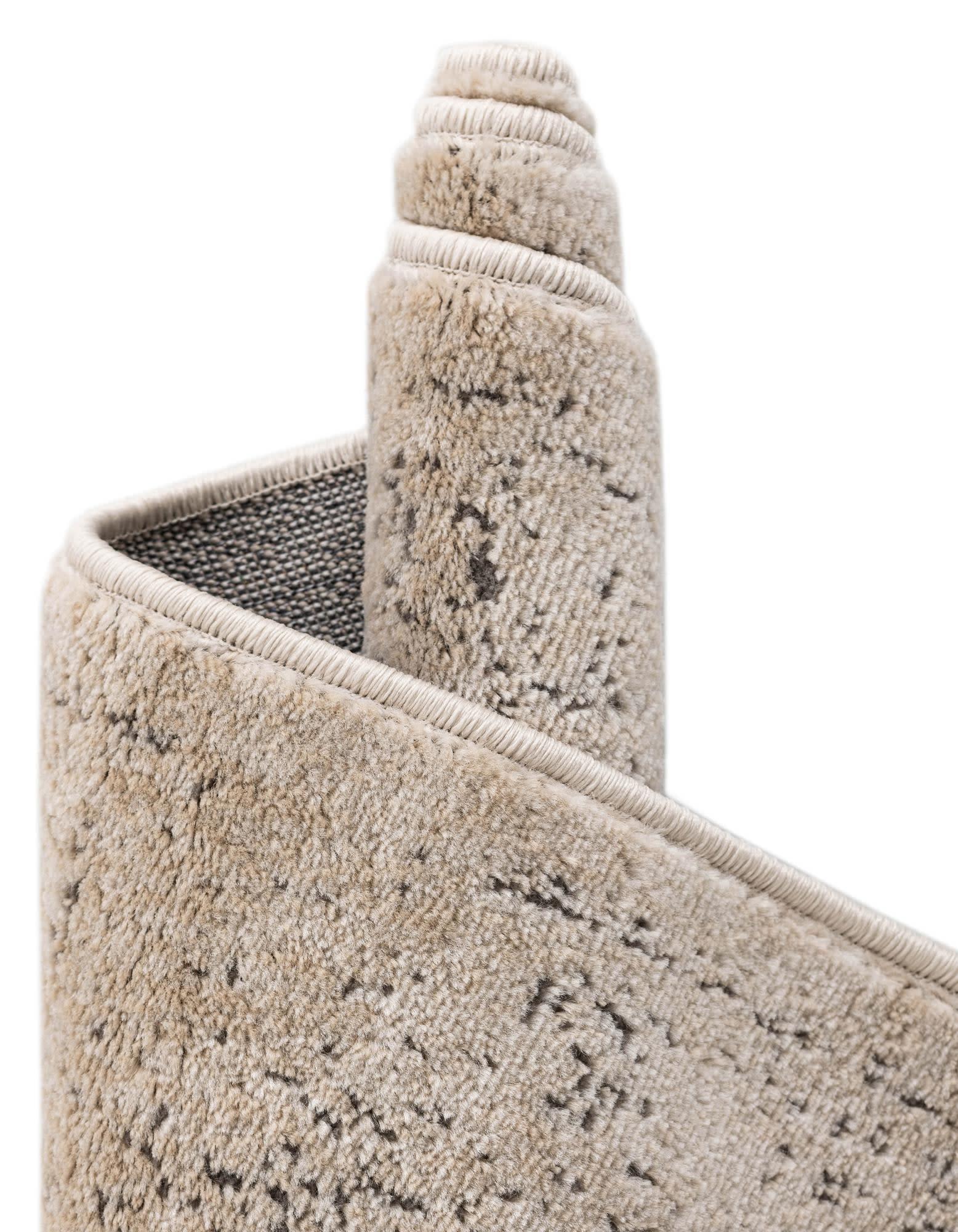 Unique Loom Portland Collection Area Rug - Woodburn (8' Square Ivory/Beige)