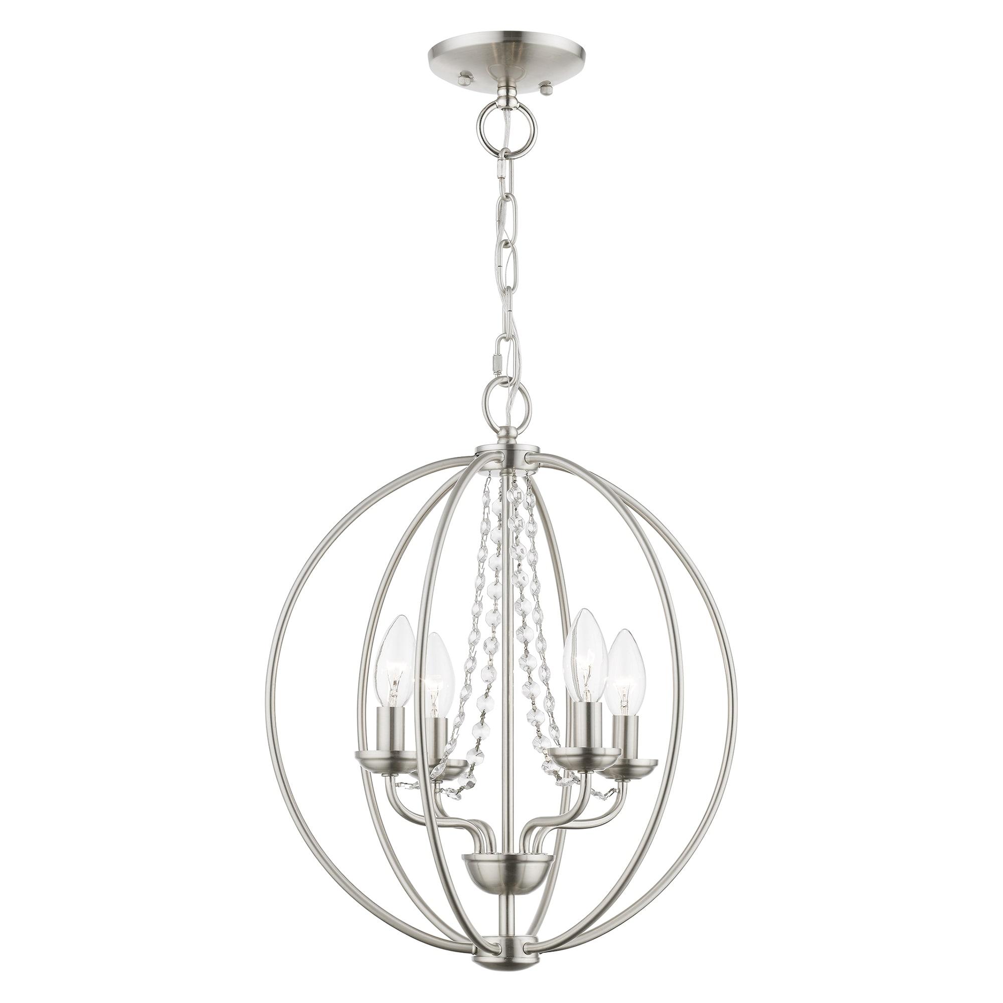 Livex Lighting Arabella 4 - Light Chandelier in  Brushed Nickel