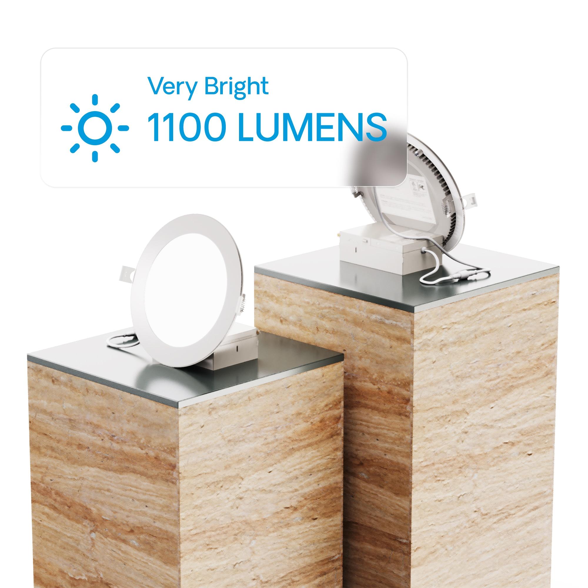 Infibrite IB-002-1-12W-HLW-24PK 6'' Tunable Color Temperature Dimmable Air-Tight IC Rated LED Canless Recessed Lighting Kit (Set of 24)