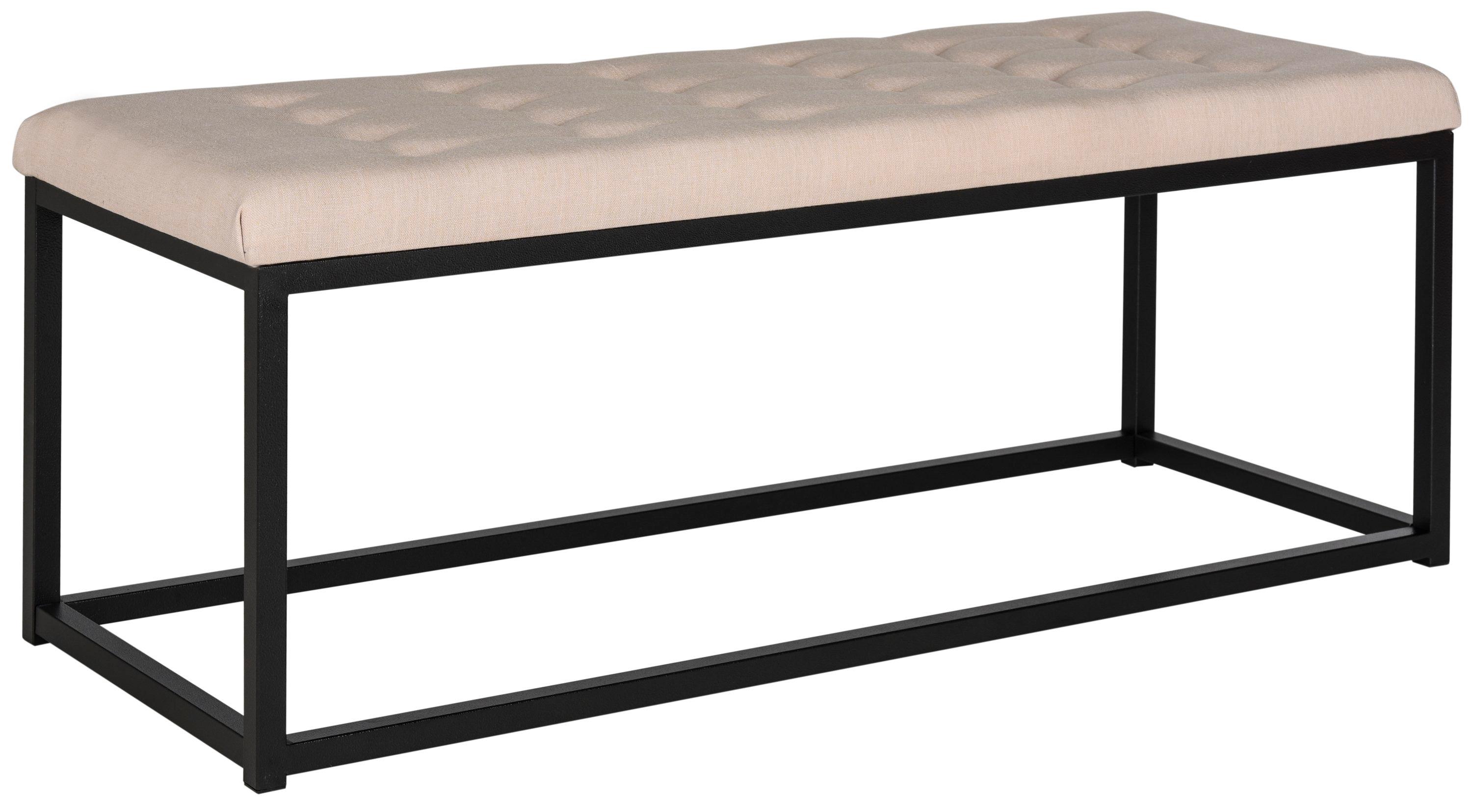 Reynolds Bench - Beige/Black - Safavieh