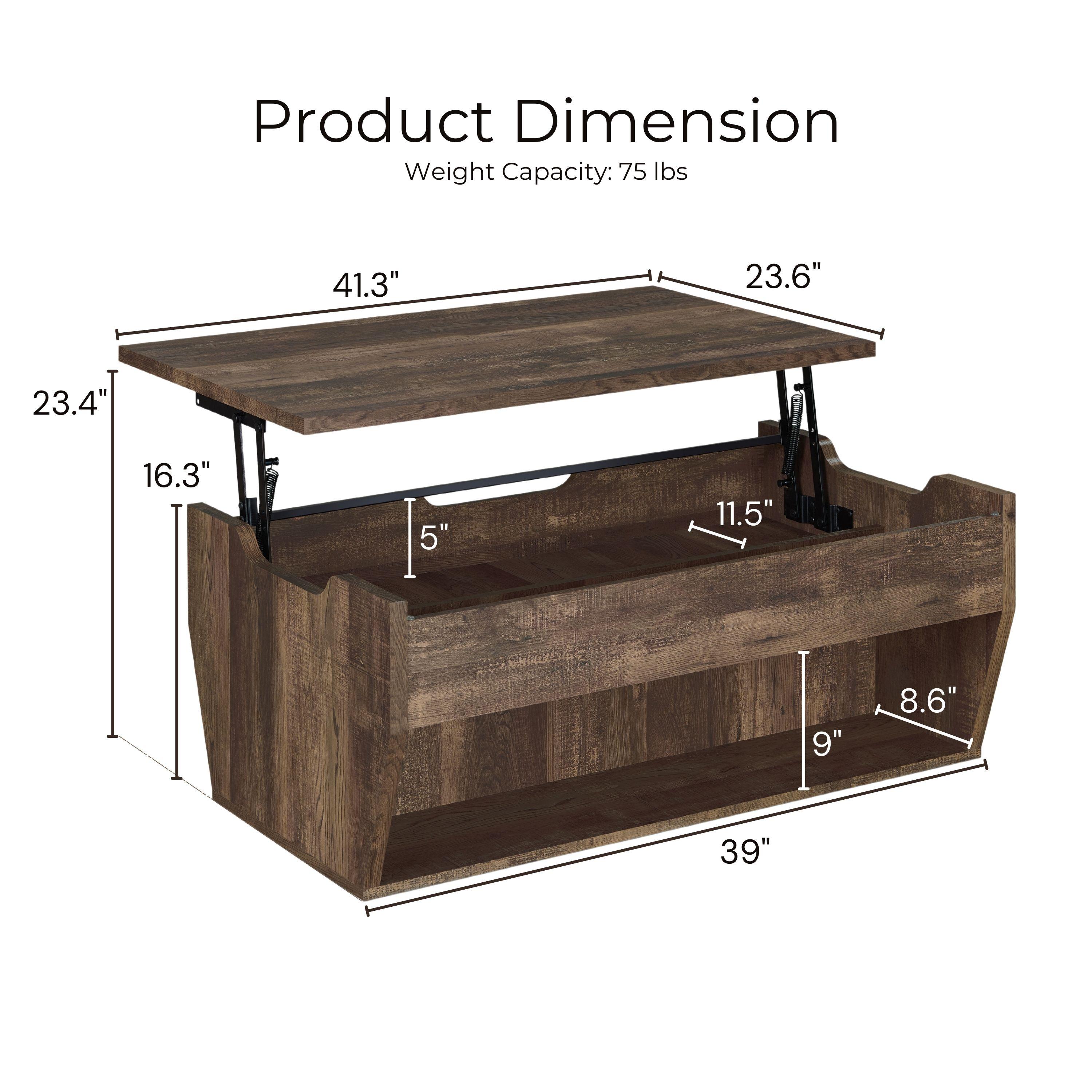 Furniture of America Rere Rustic 41-inch Wood Lift-top Coffee Table by  Reclaimed Oak Reclaimed,Oak Finish