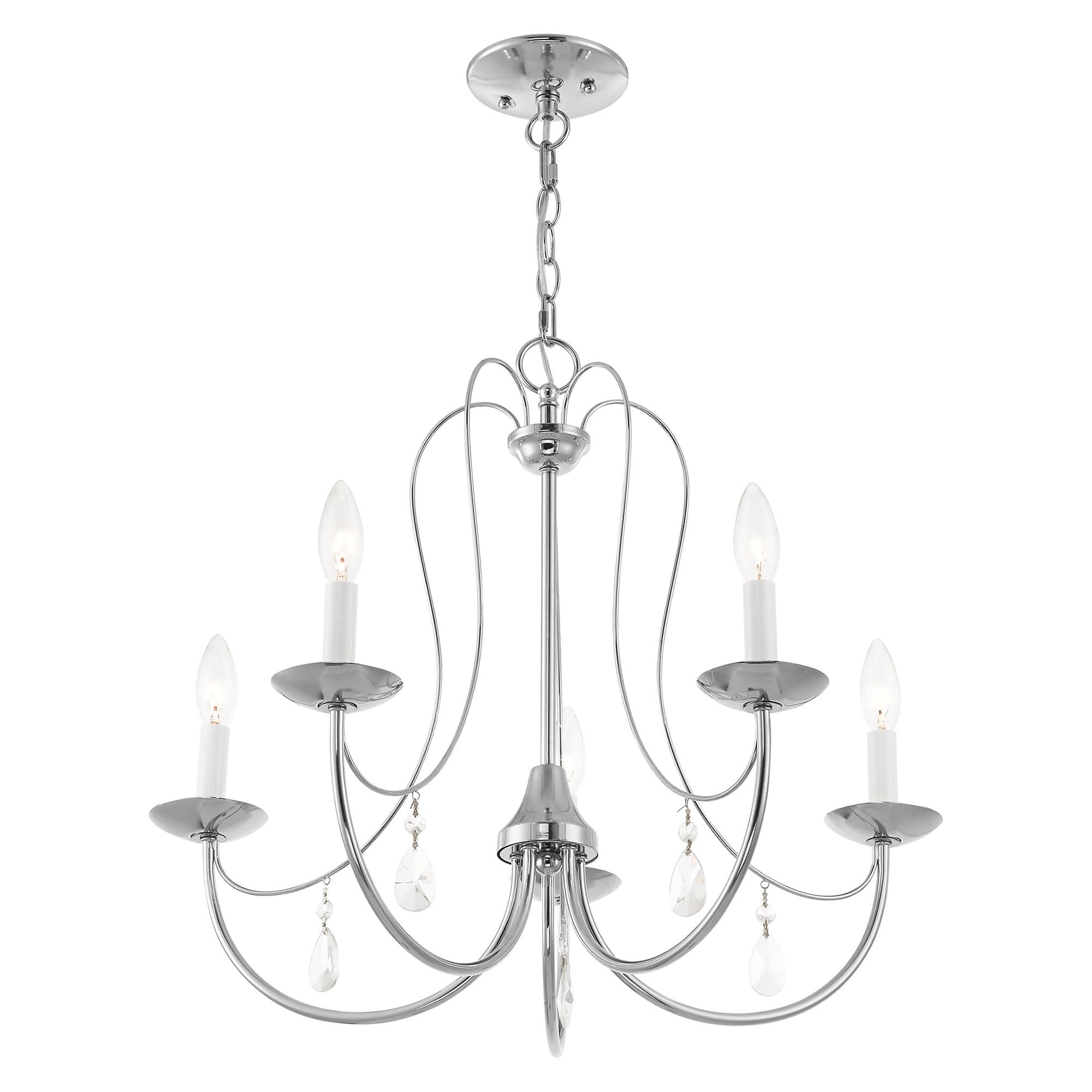 Livex Lighting Mirabella 5 - Light Chandelier in  Polished Chrome