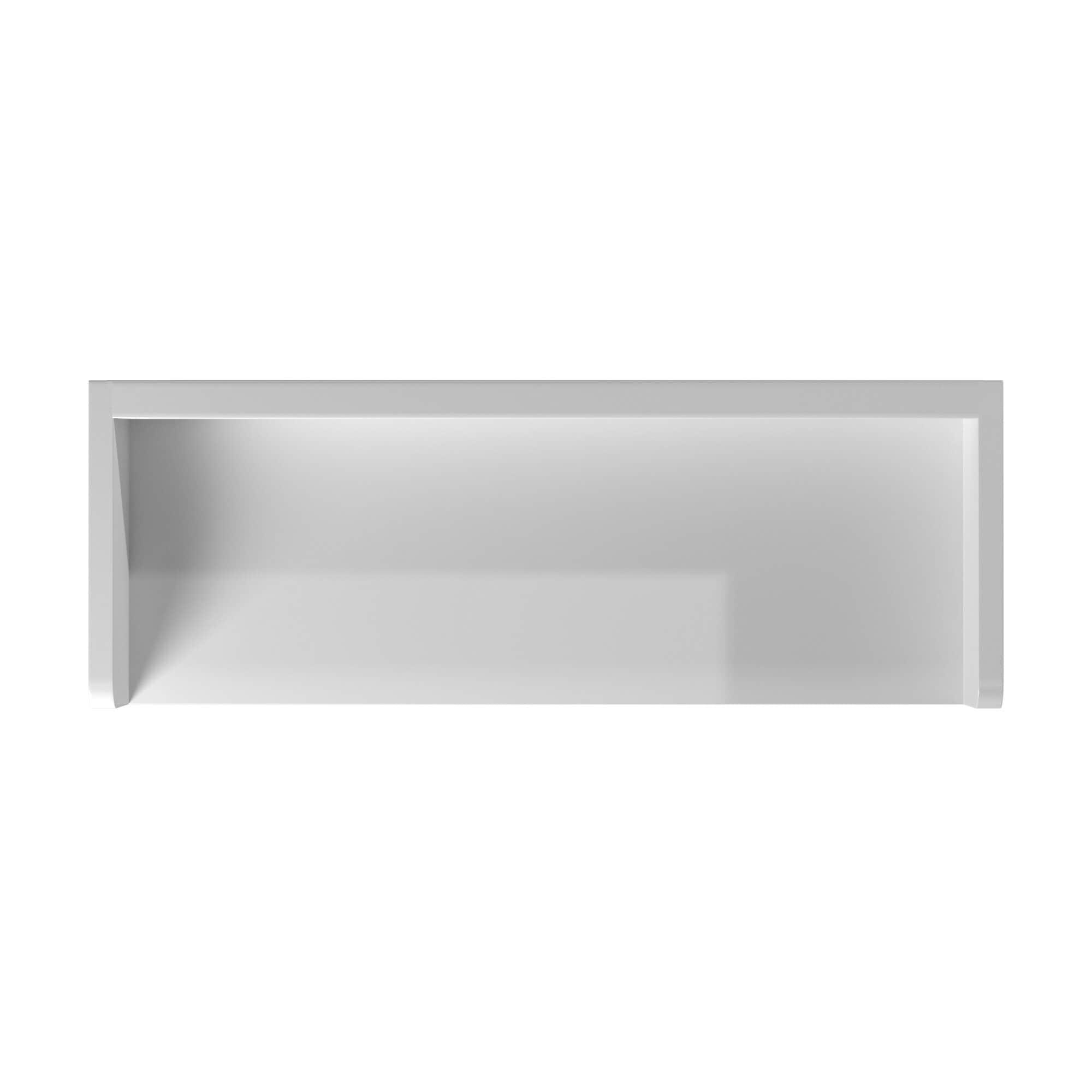 Alaterre 25" Bath Storage Shelf with Towel Rod, White