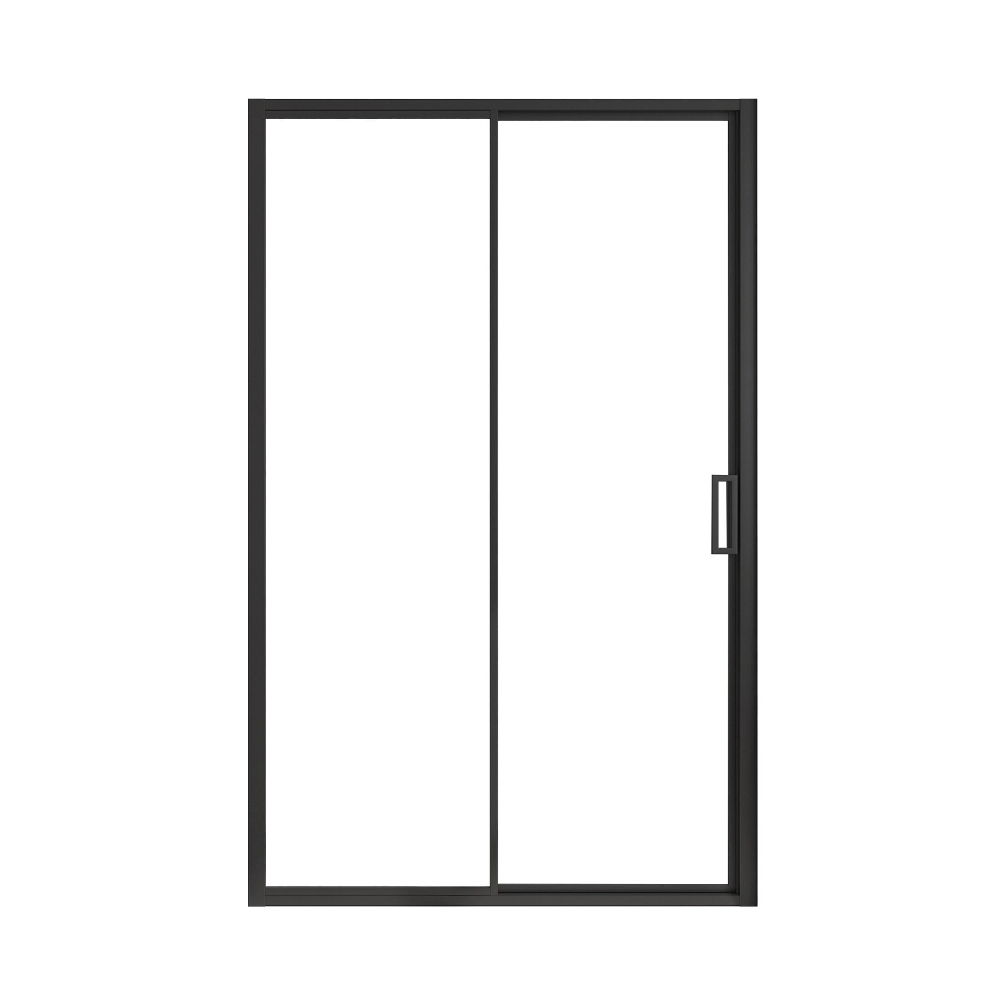 Ove Decors Stanford 48 In. W X 74 In. H Sliding Clear Straight Alcove Shower Door