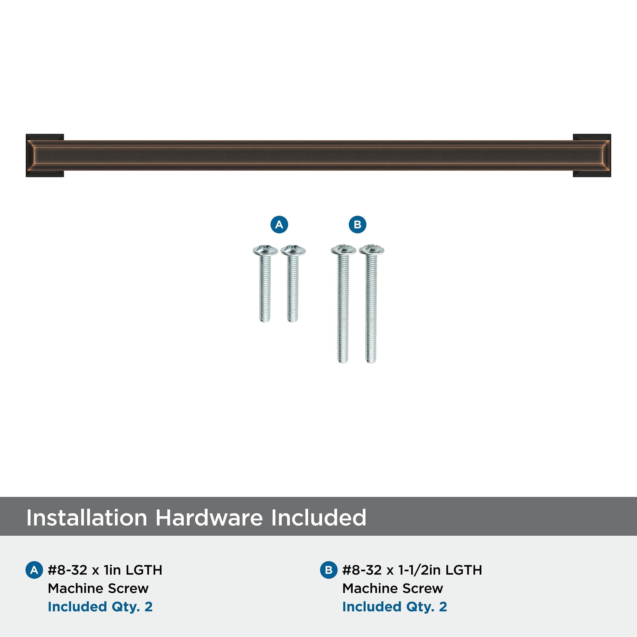 Amerock Appoint 10-1/16 inch (256mm) Center-to-Center Oil-Rubbed Bronze Cabinet Pull